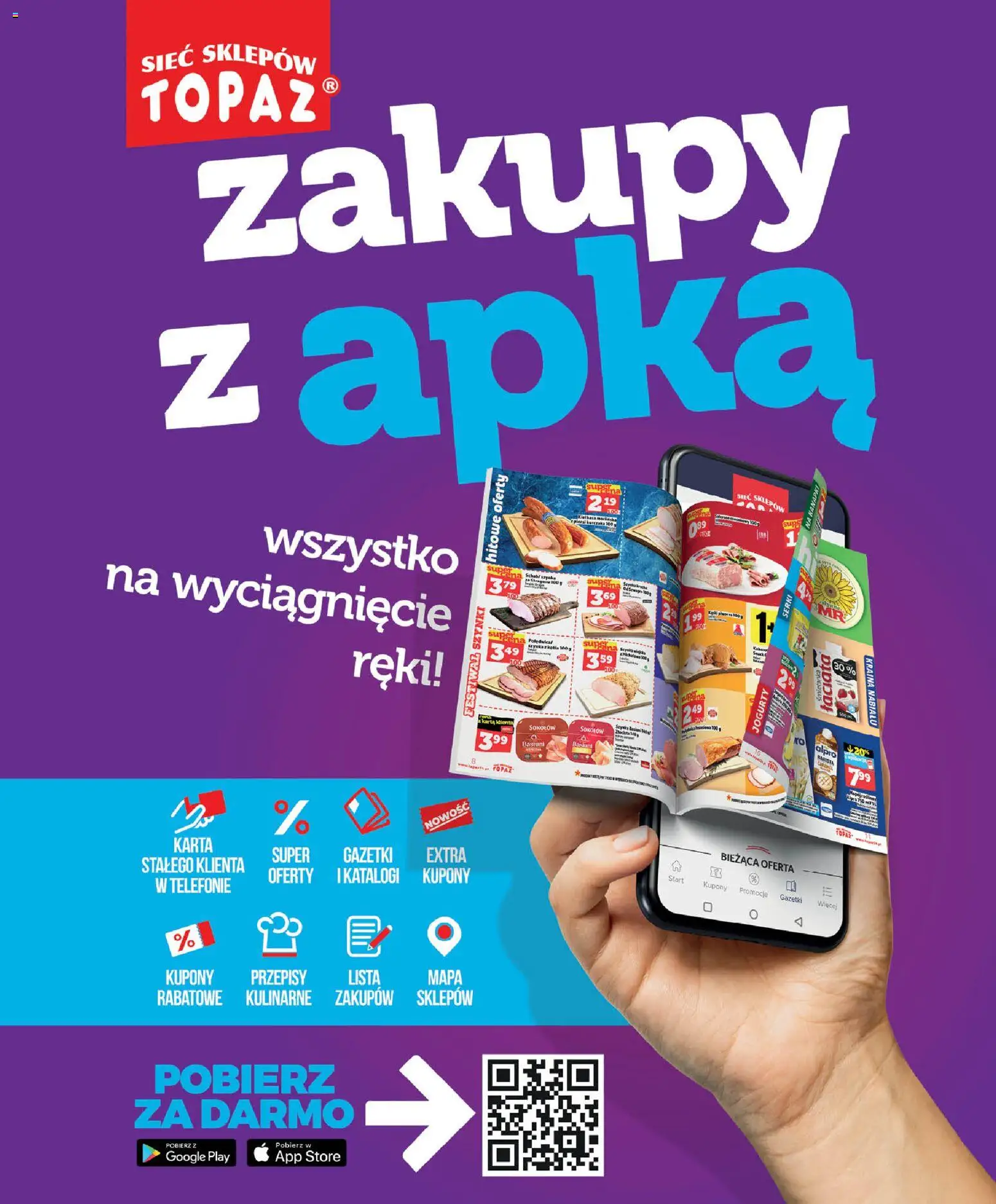 Topaz gazetka - Ceny małe na stałe od 10.09.2026 | Strona: 5 | Produkty: Kiełbasa, Karta, Alpro, Szynka