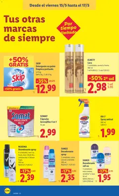 Vista previa Lidl folleto válido desde el 11.05.2026 | Página: 38 | Productos: Polvo, Desodorante, Detergente, Lavavajillas