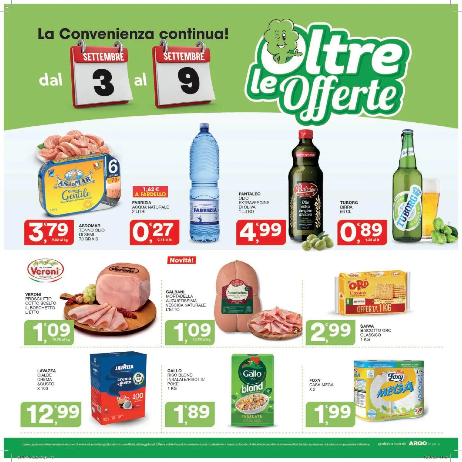 Volantino SISA del 27/08/2026 | Pagina: 12 | Prodotti: Birra, Acqua, Acqua naturale, Lavazza
