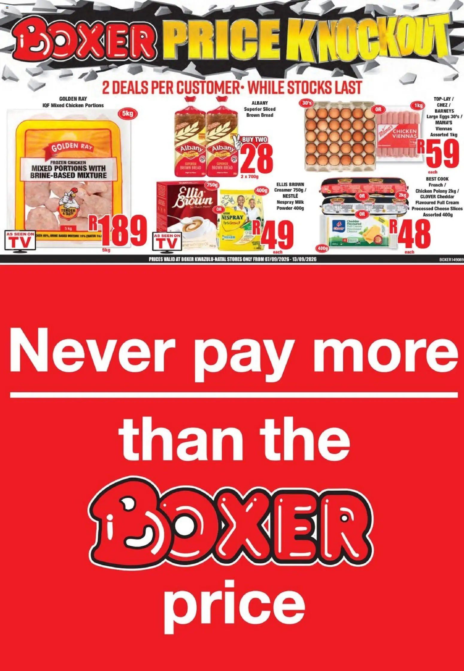 New Boxer catalogue – valid from 07/09/2026 | Page: 1