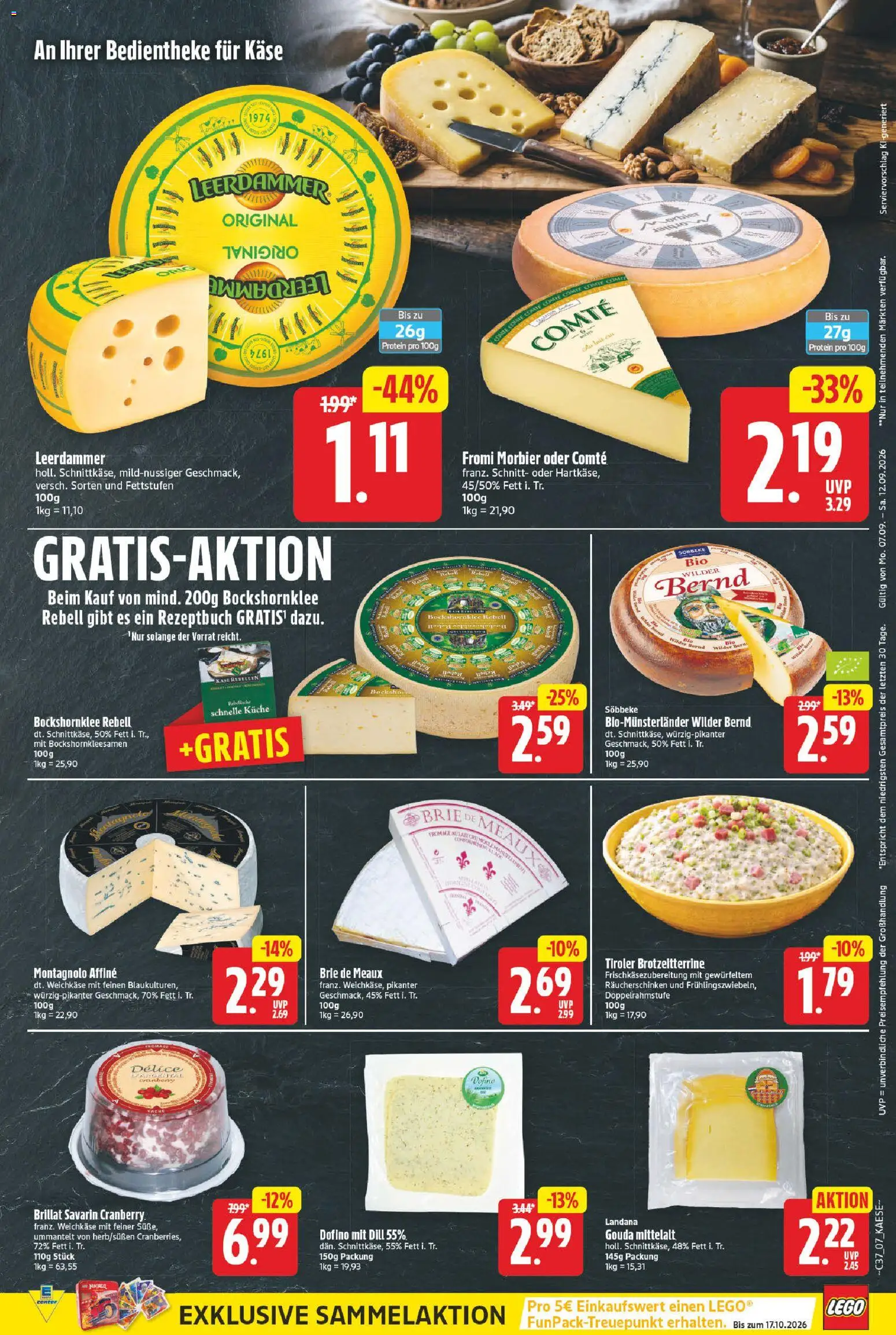 E center Prospekt – gültig ab 07.09.2026 | Seite: 7 | Produkte: Gouda, Küche, Leerdammer, Dill