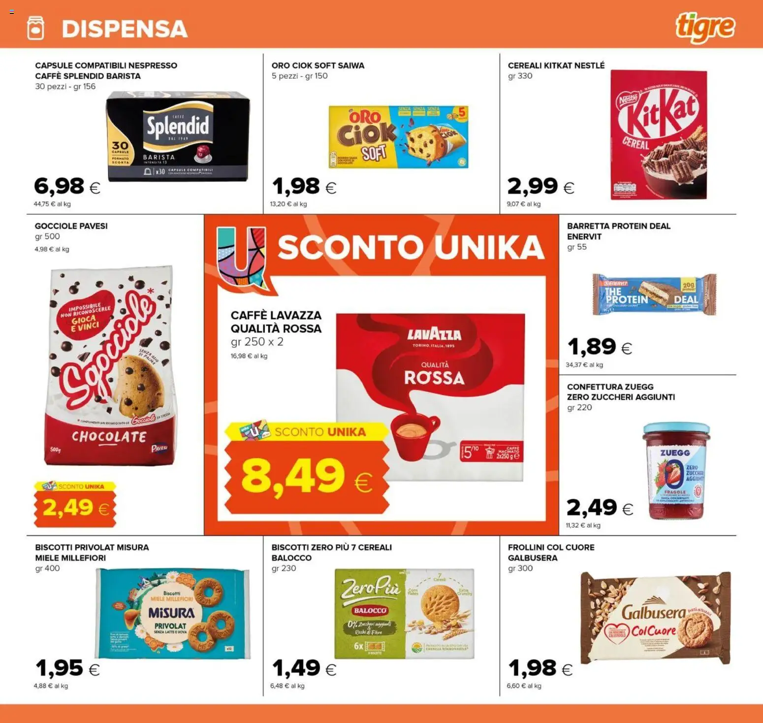 Volantino Tigre del 07.05.2026 | Pagina: 17 | Prodotti: Fragole, Cereali, Latte, Barretta