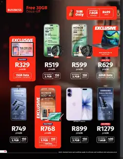 Vodacom specials catalogue – valid from 07/07/2026 | Page: 30 | Products: Data, Camera, Battery, Water
