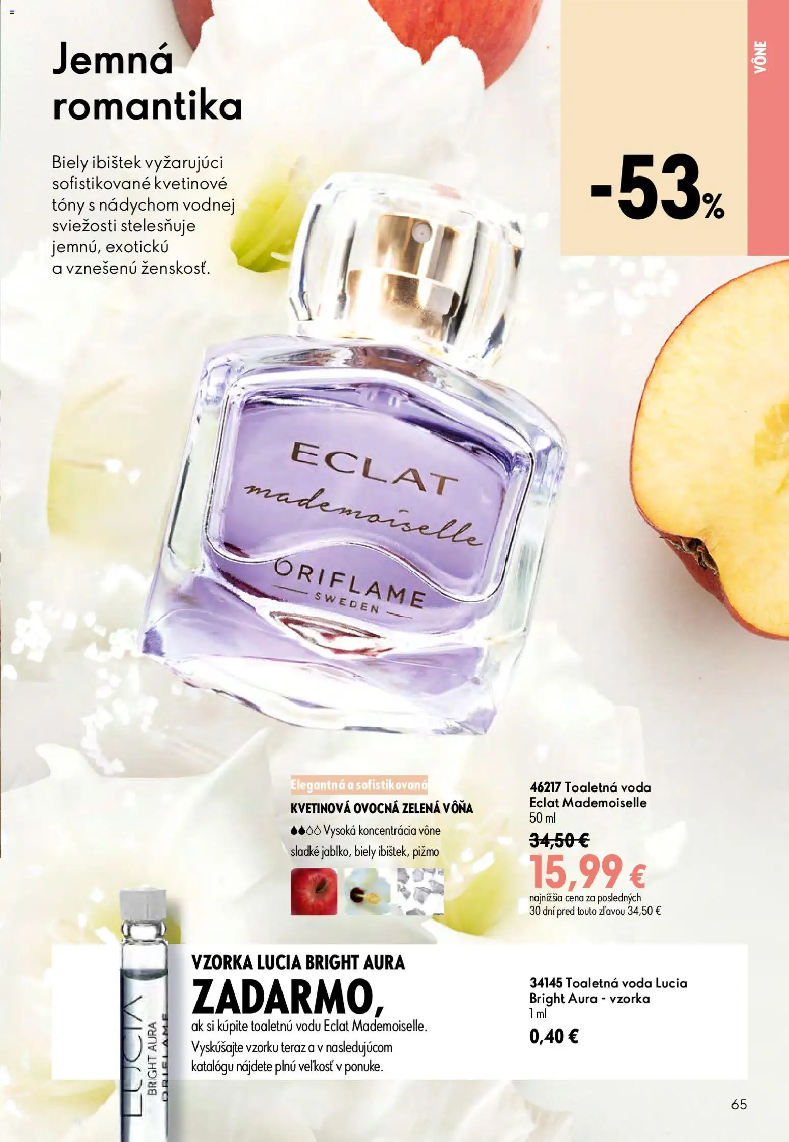 Nové Oriflame akcie – leták je platný od 08.07.2026 | Strana: 65 | Produkty: Toaletná voda, Voda