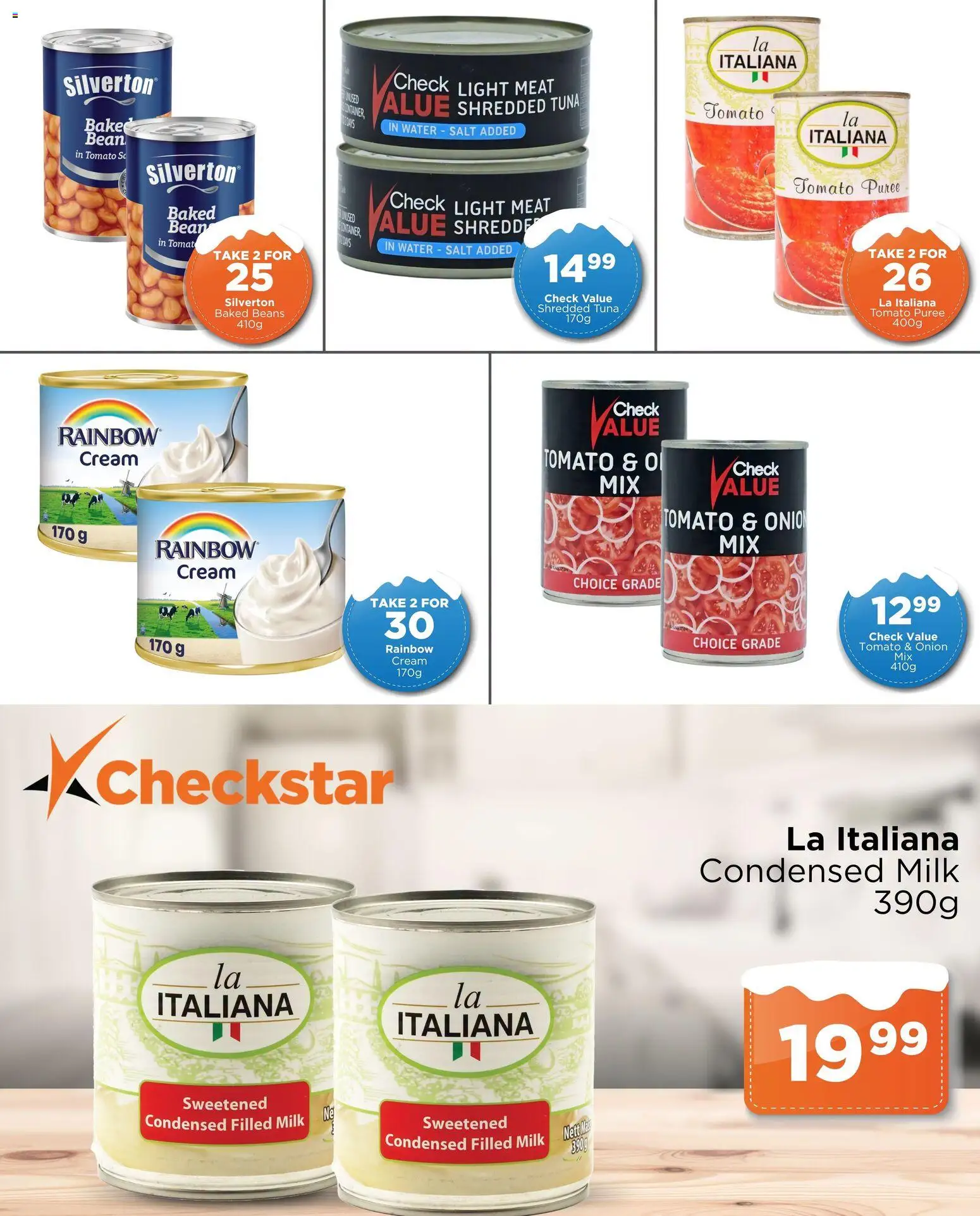 New Check Star catalogue – valid from 12/08/2026 | Page: 3 | Products: Milk, Cream, Salt, Onion