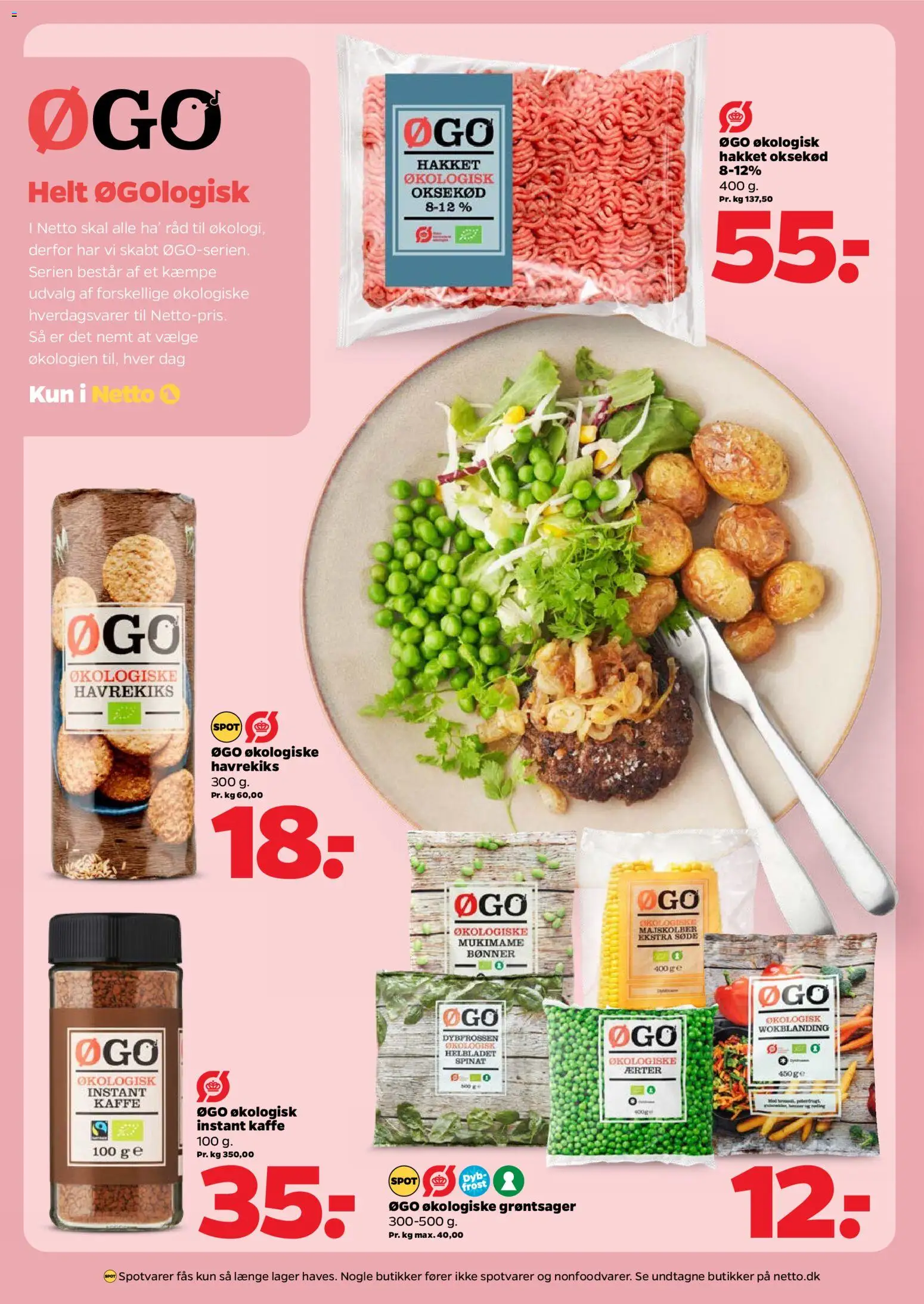 Netto tilbudsavis – gyldig fra 05.06.2026 | Side: 10 | Produkter: Bønner, Ærter, Spinat, Instant Kaffe