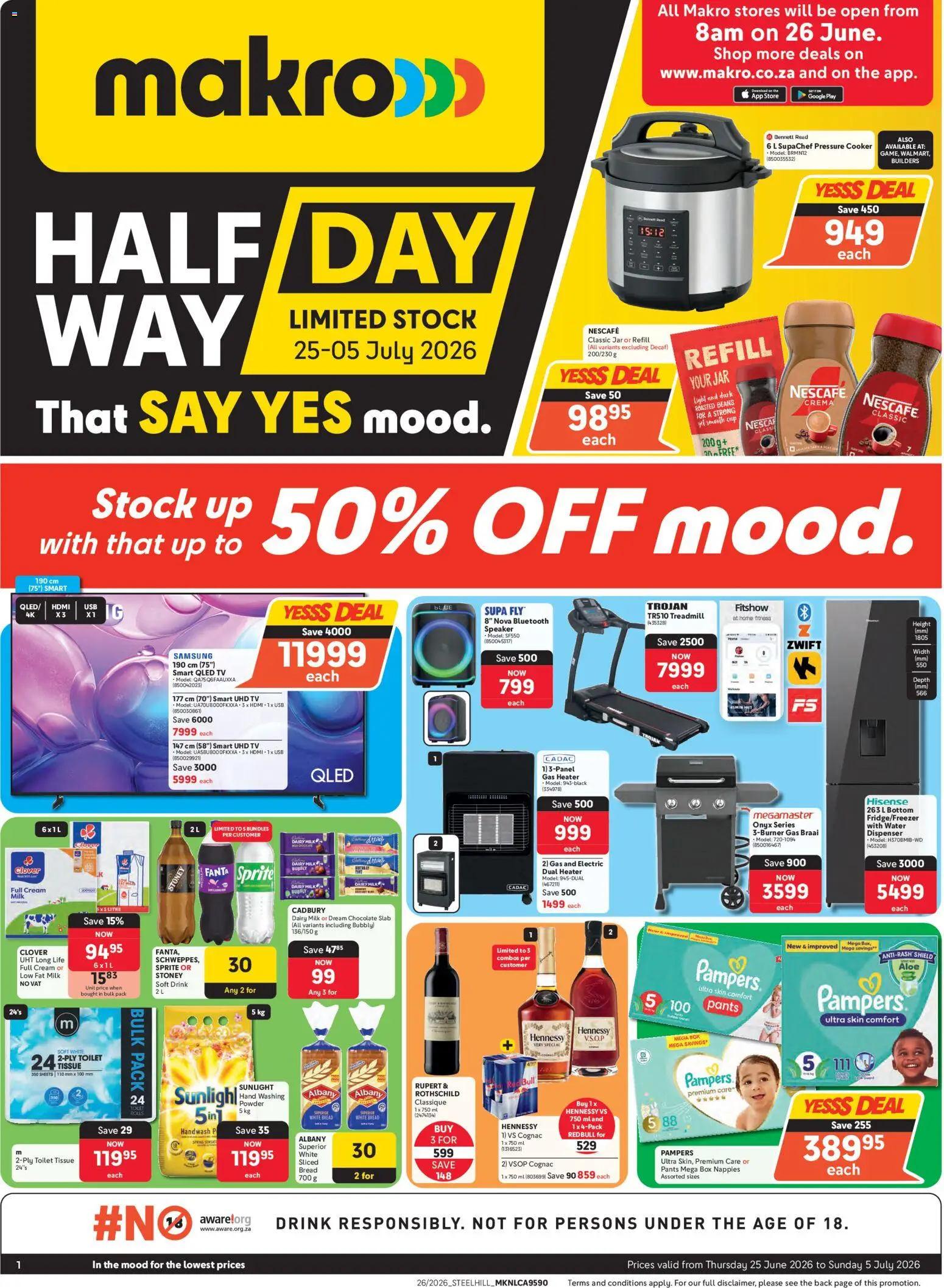 New Makro catalogue – valid from 25/06/2026 | Page: 1 | Products: TV, Light, Chocolate, Water