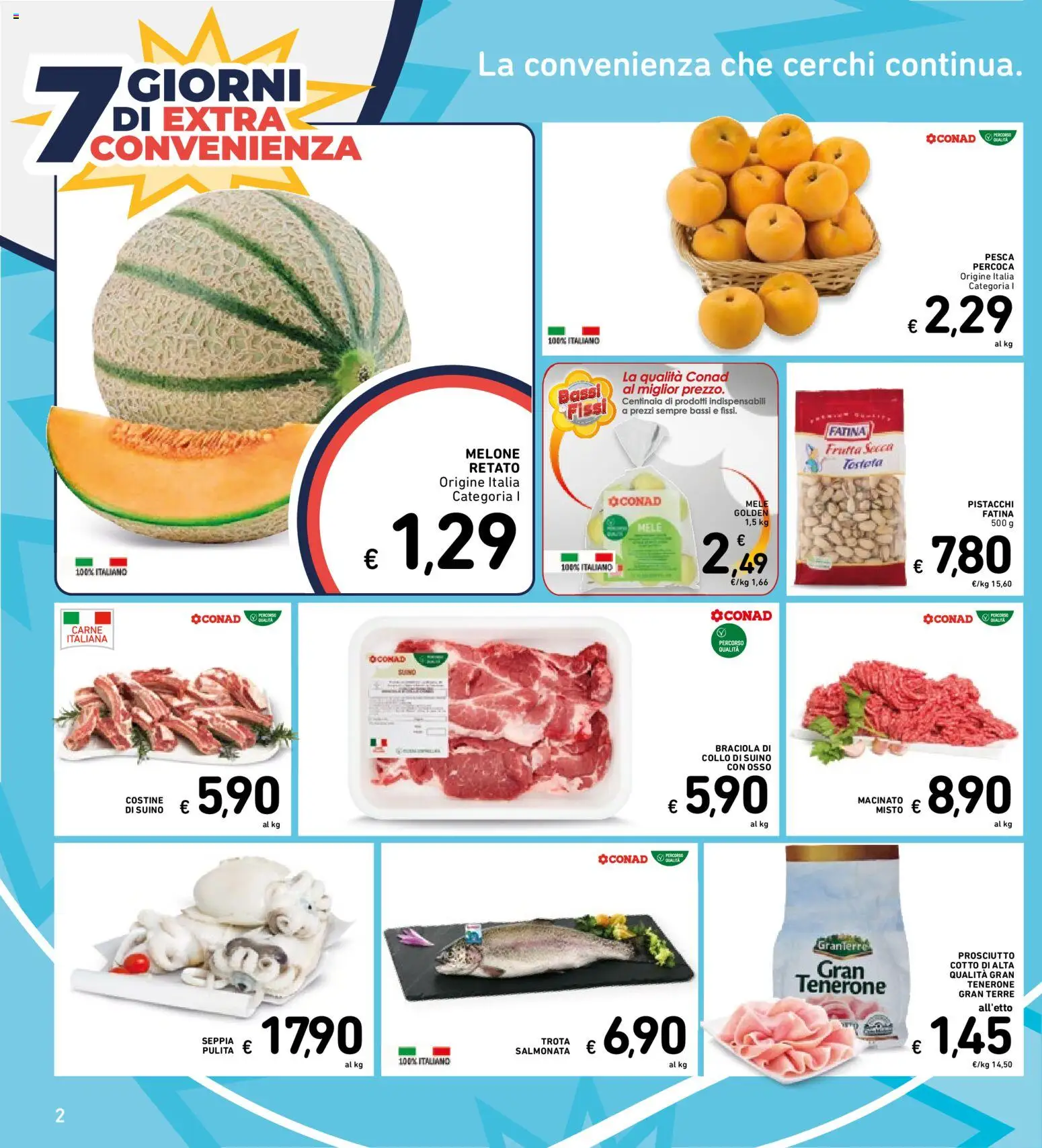 Volantino Spazio Conad del 24/08/2026 | Pagina: 29 | Prodotti: Frutta secca, Frutta, Suino, Macinato