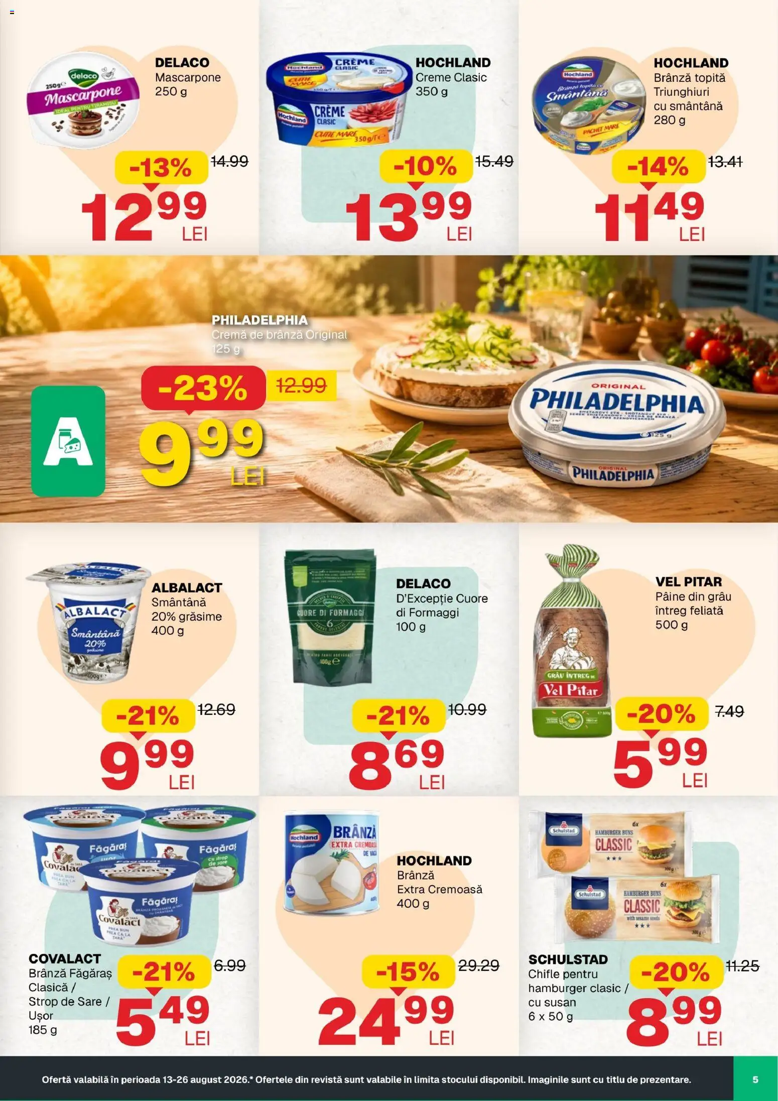 Noul catalog Annabella – valabil de la 13.08.2026 | Pagină: 5 | Produse: Cutie, Tiramisu, Smântână, Sare