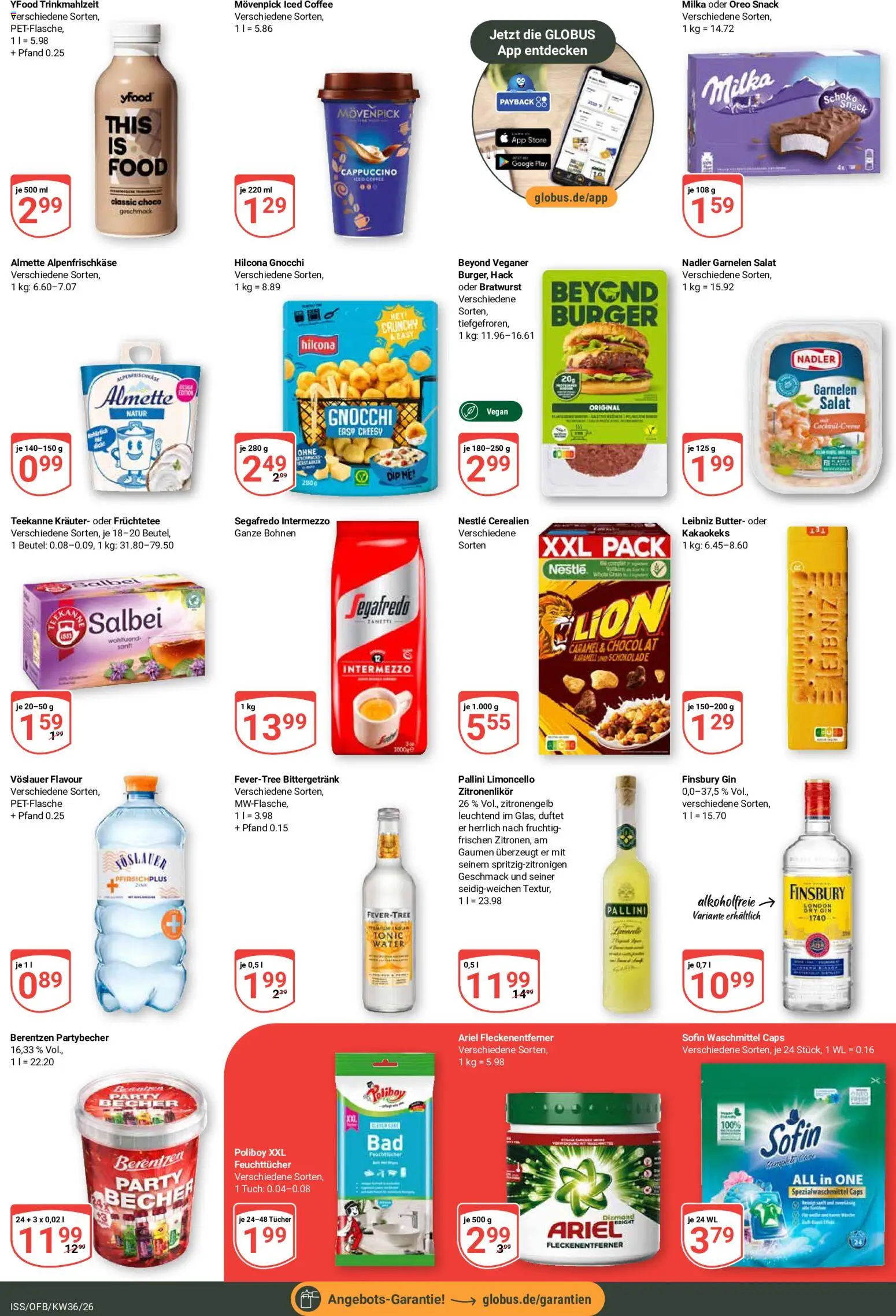 Globus Prospekt – gültig ab 31.08.2026 | Seite: 6 | Produkte: Bratwurst, Milka, YFood, Teekanne