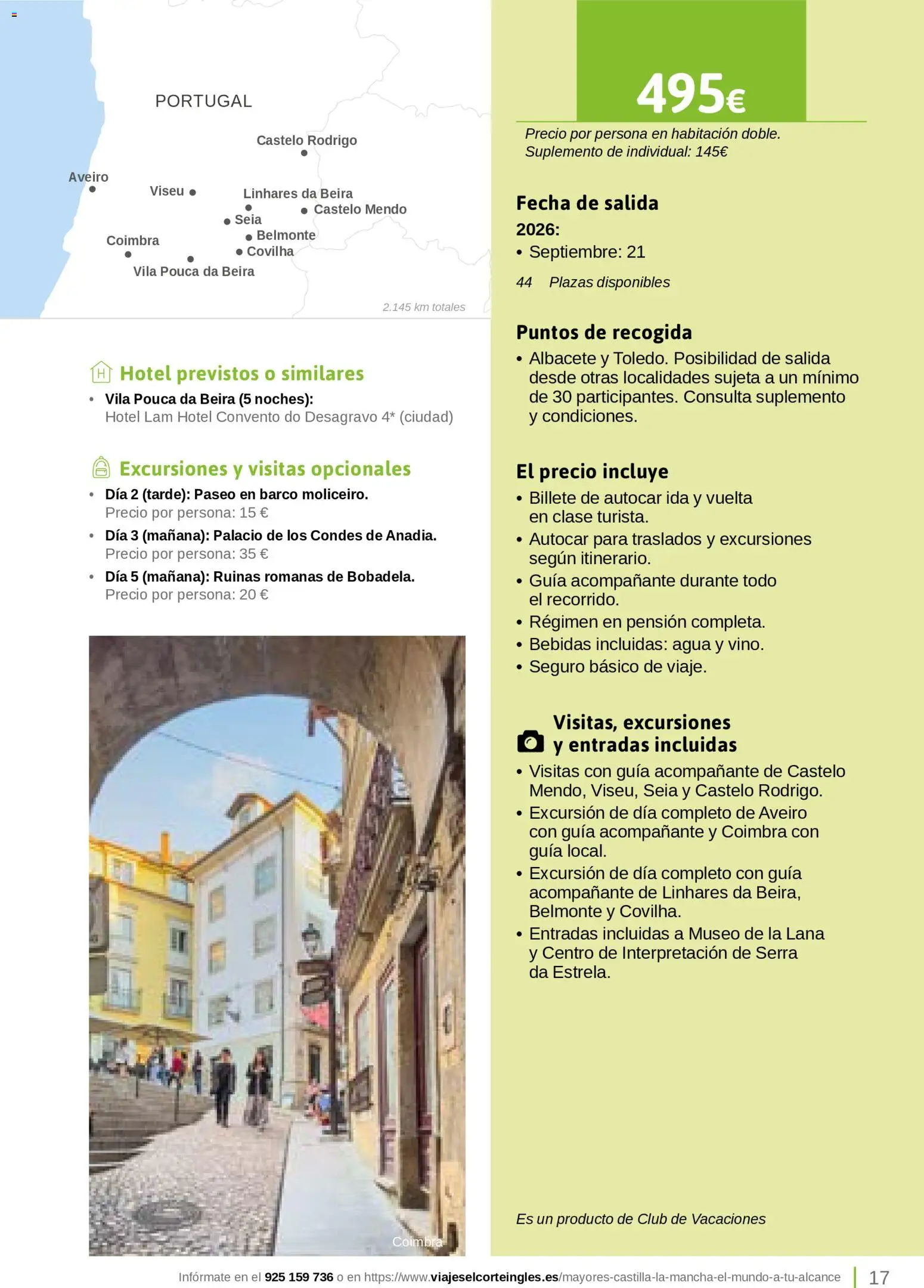 Viajes El Corte Inglés Turismo Social Castilla La Mancha │ válido desde el 01.04.2026 | Página: 17
