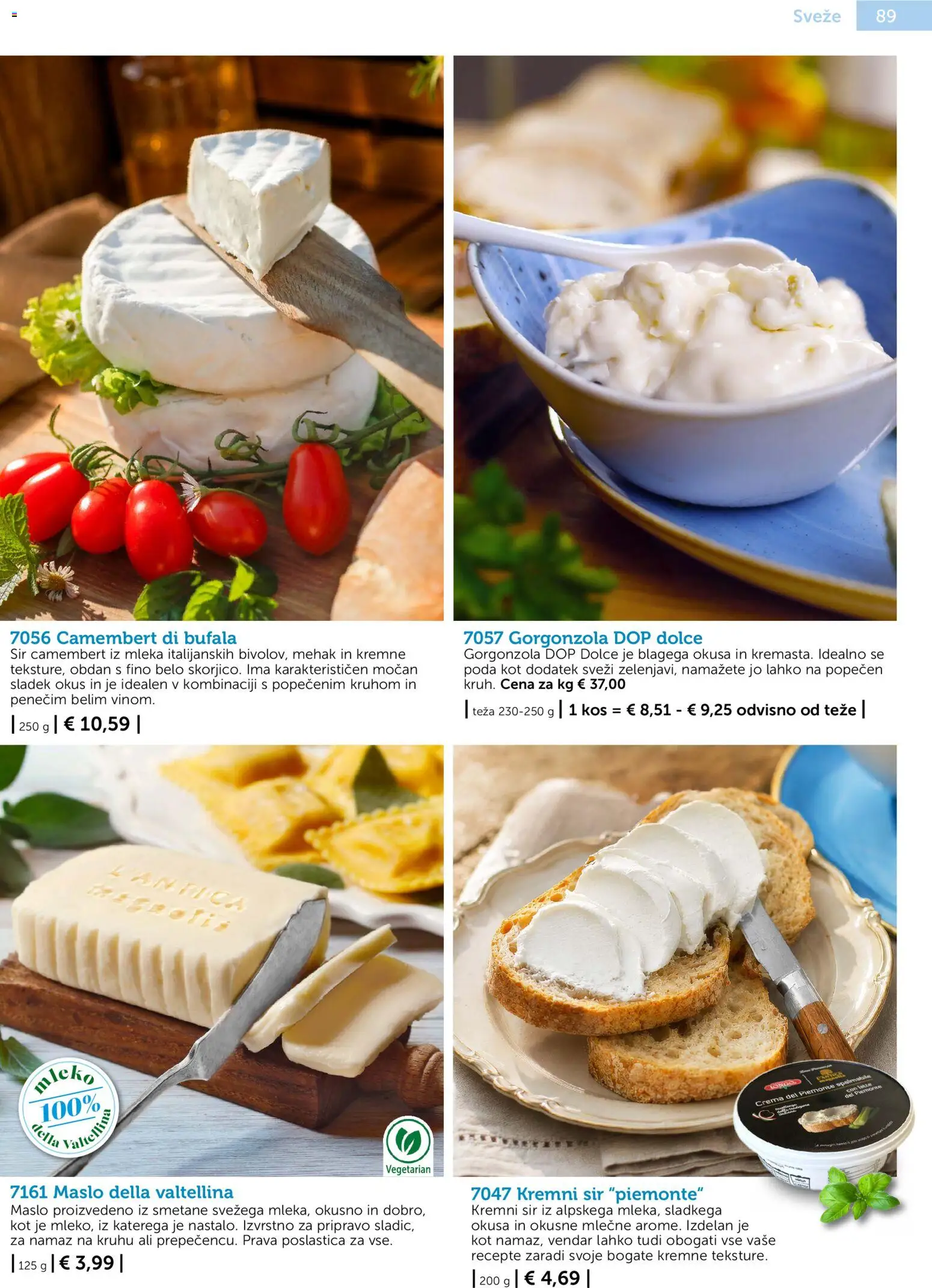 Novi Bofrost katalog ponudbe – veljaven od 01.10.2026 | Stran: 87 | Izdelki: Kos, Mleko, Maslo, Sir