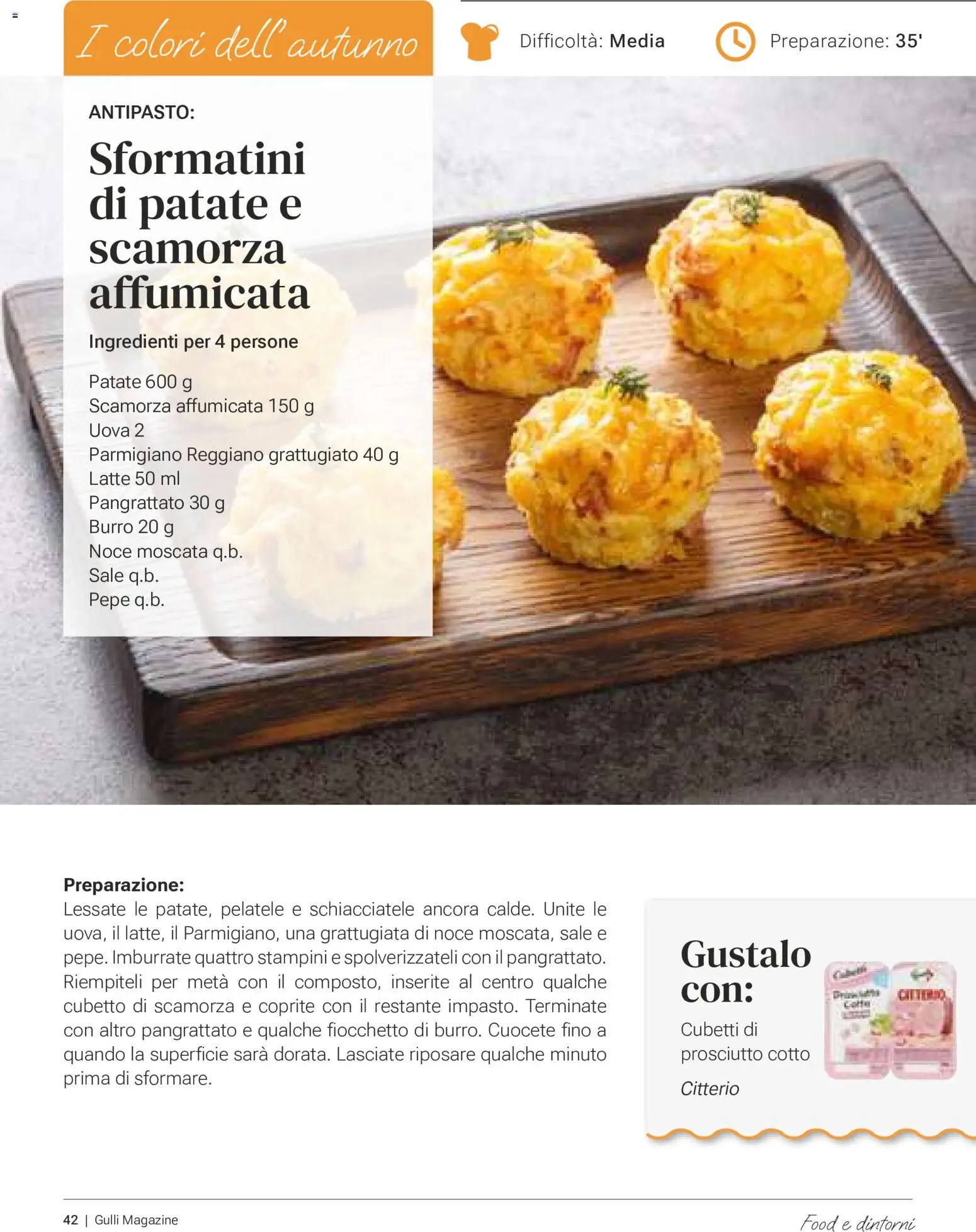 Volantino Gulliver del 01/10/2026 | Pagina: 42 | Prodotti: Patate, Pepe, Ingredienti, Parmigiano