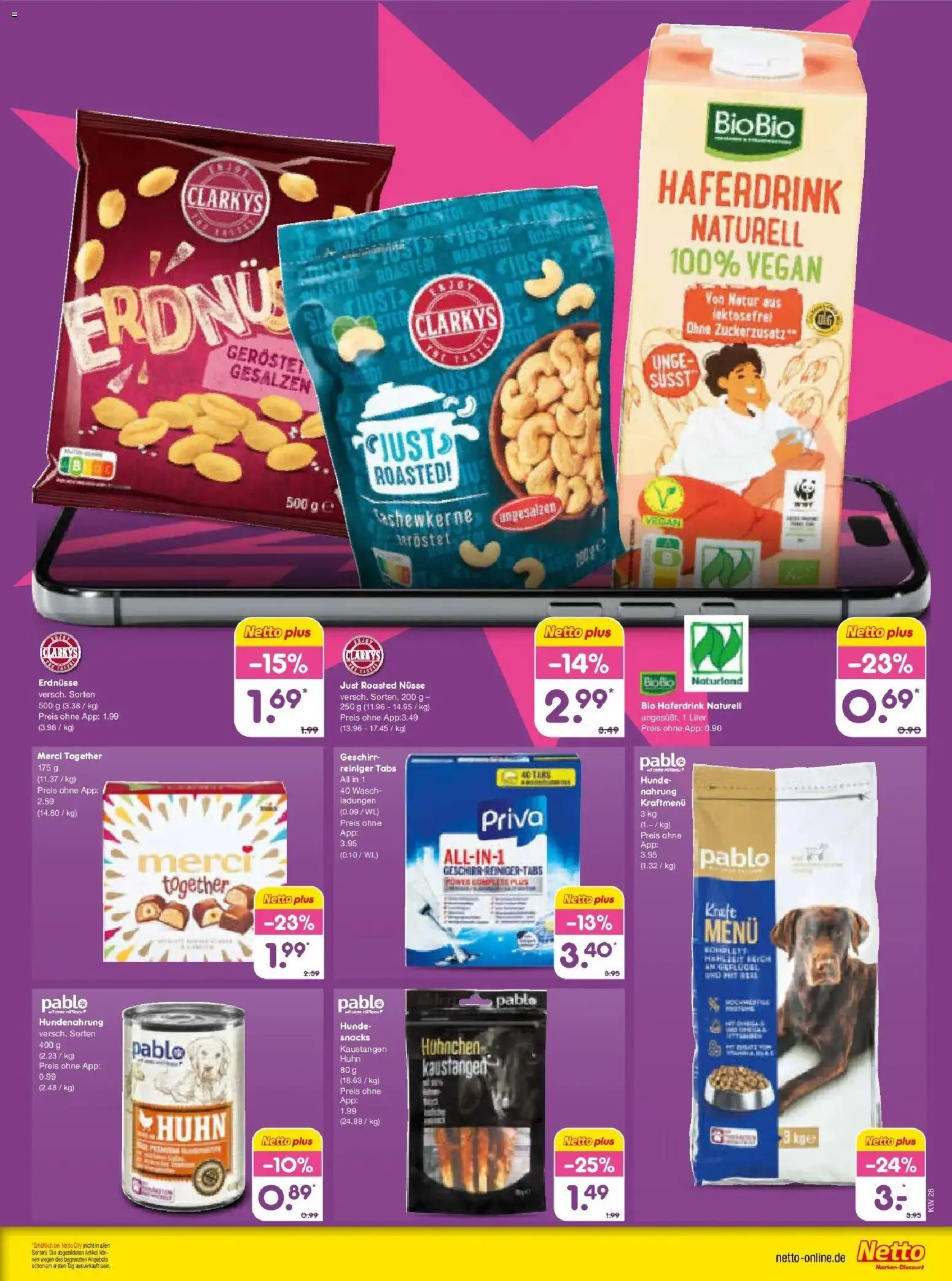 Netto Marken-Discount - Netto: Wochenangebote – gültig ab 05.07.2026 | Seite: 47 | Produkte: Merci, Erdnüsse, Haferdrink, Nüsse