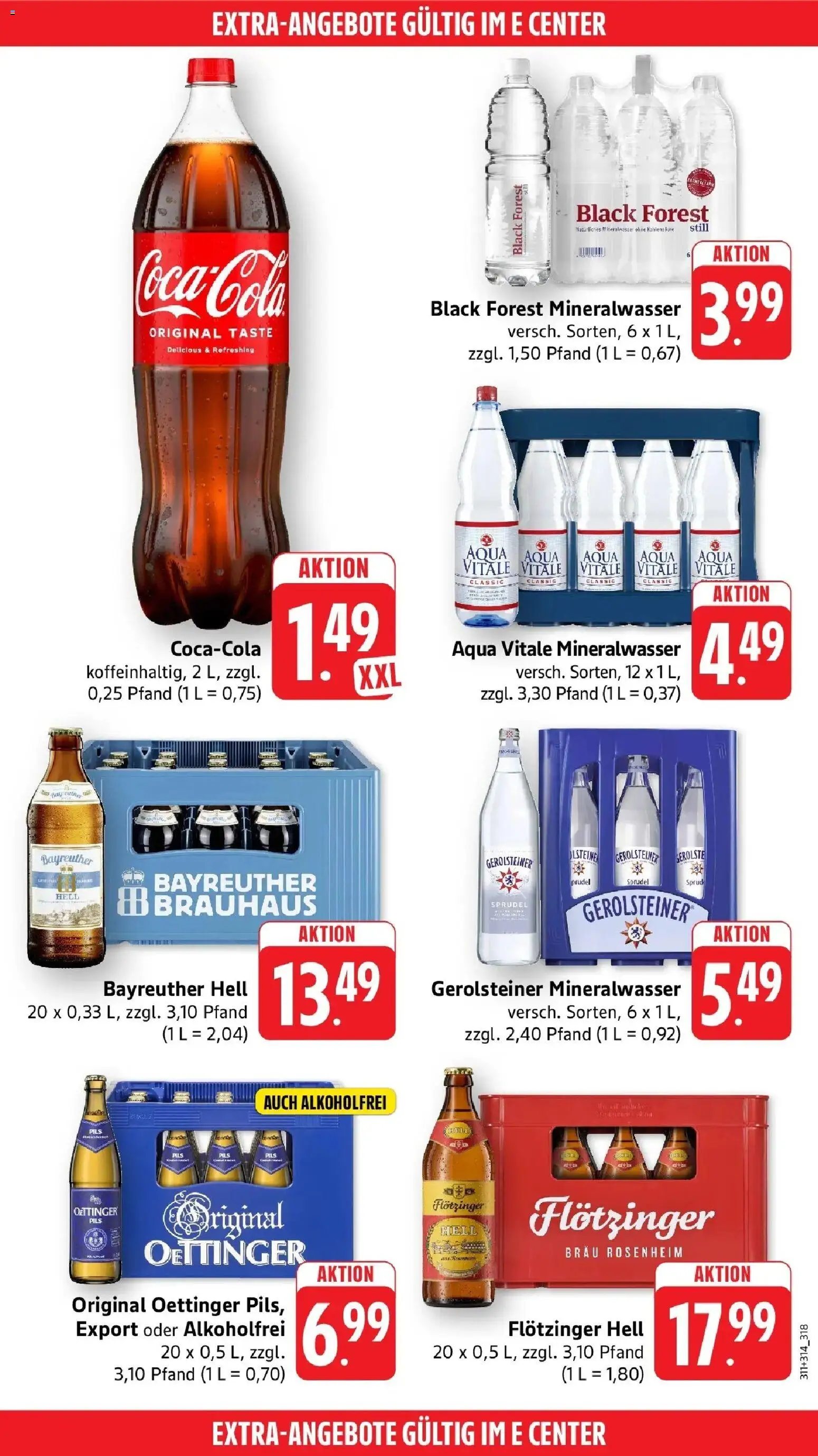 Edeka prospekt Karlsbad-Langensteinbach – gültig ab 22.06.2026 | Seite: 44 | Produkte: Bayreuther hell, Pils, Mineralwasser, Gerolsteiner