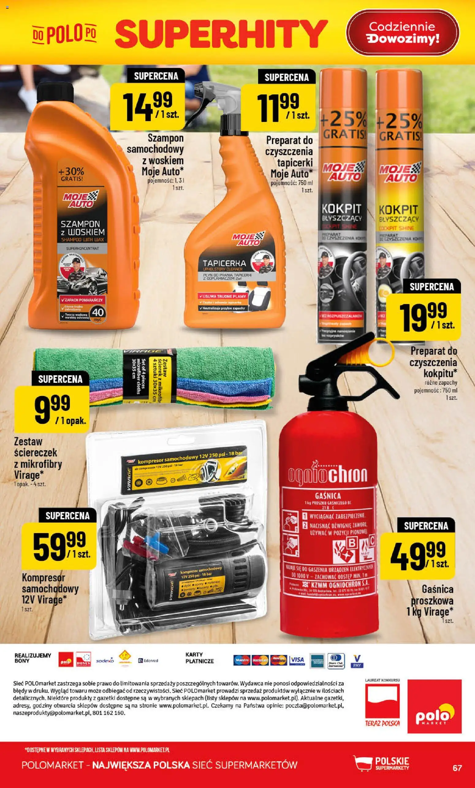 POLOmarket gazetka od 17.06.2026 | Strona: 67 | Produkty: Gaśnica, Cleaner, Zapach, Szampon