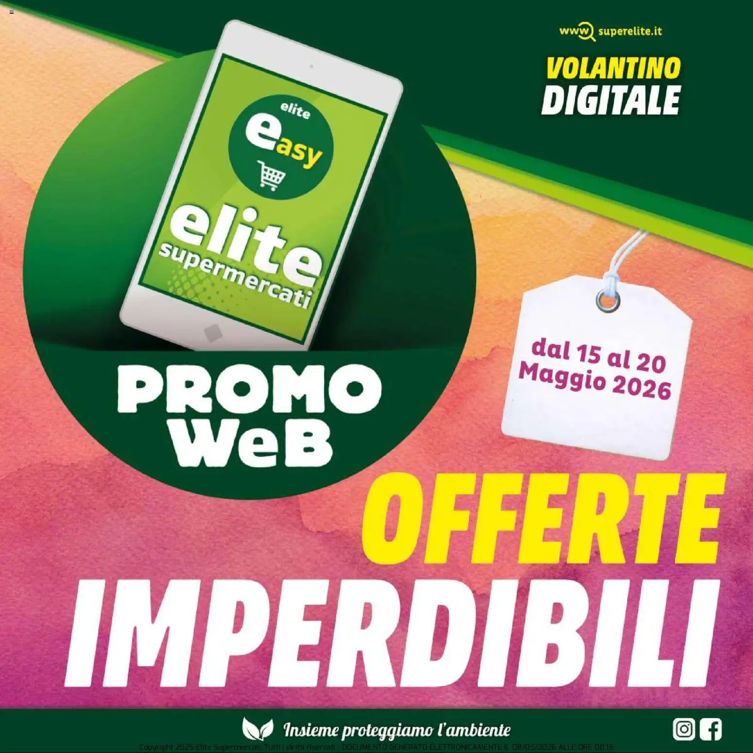 Volantino Elite Supermercati del 15.05.2026 | Pagina: 1