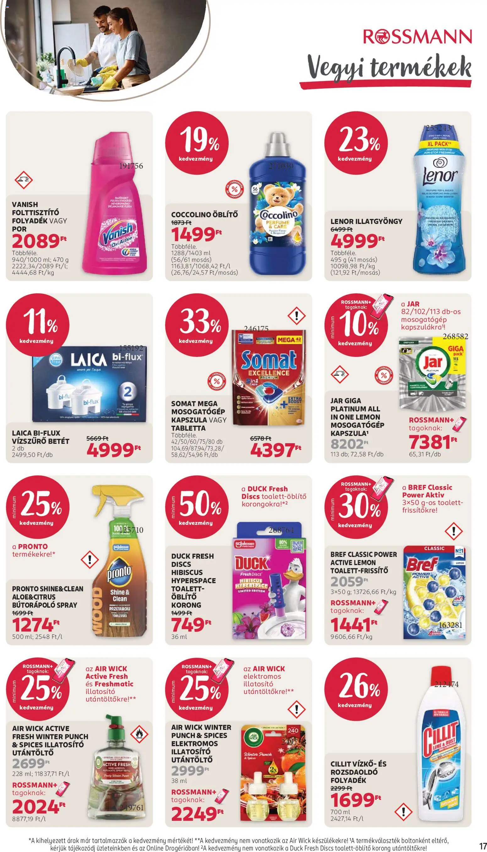 Rossmann akciós ujság - amely érvényes a következő dátumtól: 2026.10.19. | Oldal: 19 | Termékek: Jar, Betét, Öblítő, Vanish