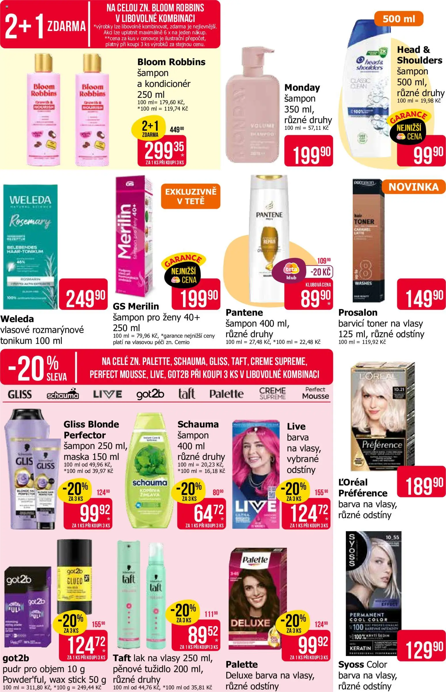 TETA Drogerie leták od 02.07.2026 | Strana: 6 | Produkty: Deluxe, Pudr, Kondicionér, Tužidlo