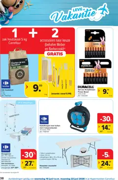 Carrefour folder week 24 - Voorbeeld van een folder van Carrefour, geldig van 10.06.2026 | Pagina: 38 | Producten: Zak, Tafel, Boost, Batterijen