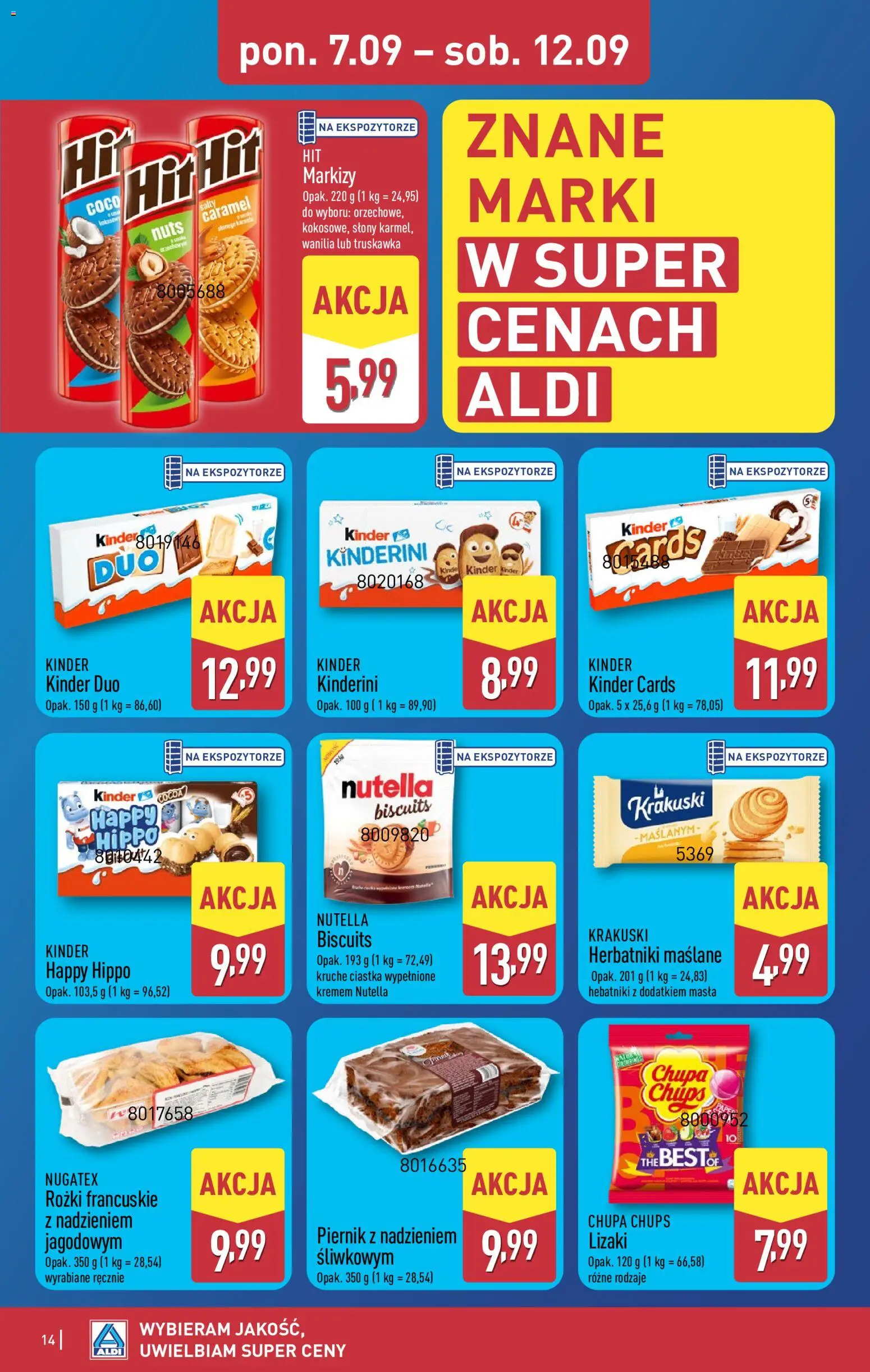 Aldi gazetka od 07.09.2026 | Strona: 14
