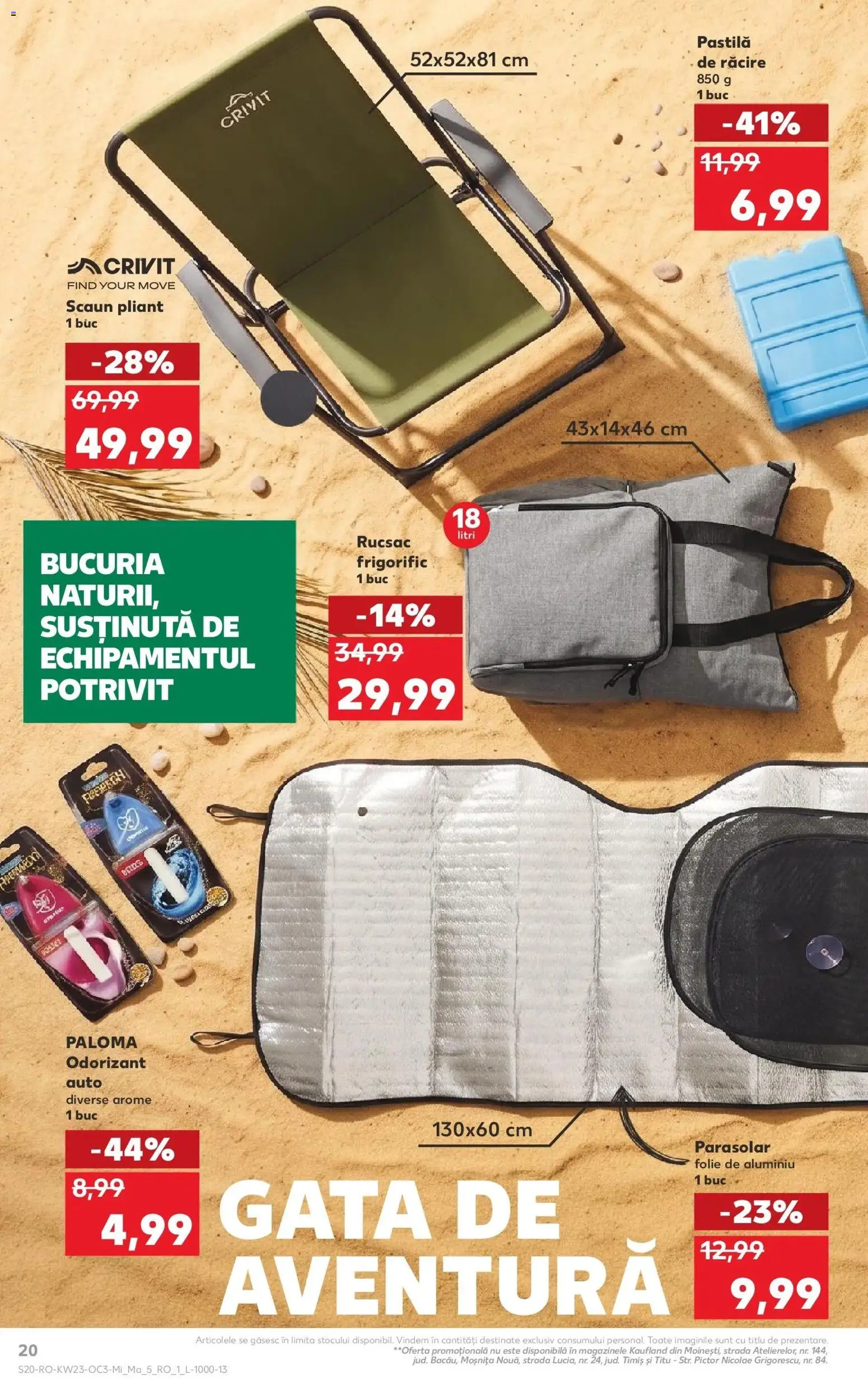 Noul catalog Kaufland – valabil de la 03.06.2026 | Pagină: 20 | Produse: Scaun, Rucsac