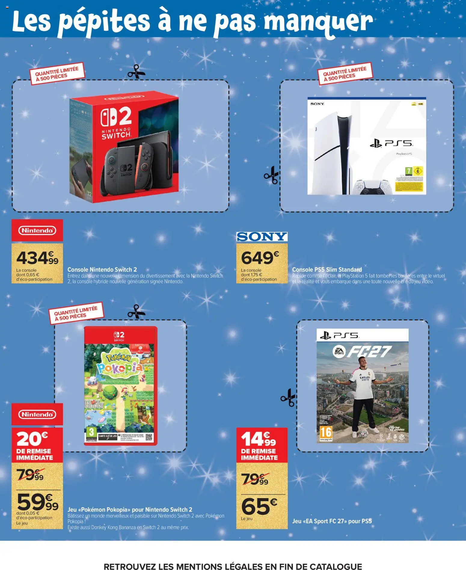 {H1} | Page: 13 | Produits: Playstation, Clé, Nintendo Switch, console Nintendo Switch