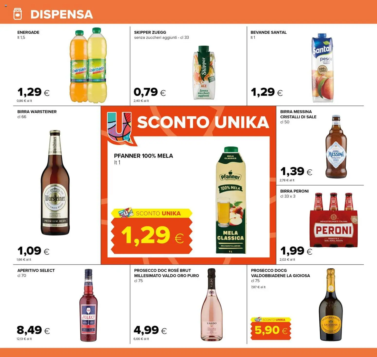 Volantino Tigre del 21/08/2026 | Pagina: 16 | Prodotti: Birra Warsteiner, Sale, Pesca, Aperitivo