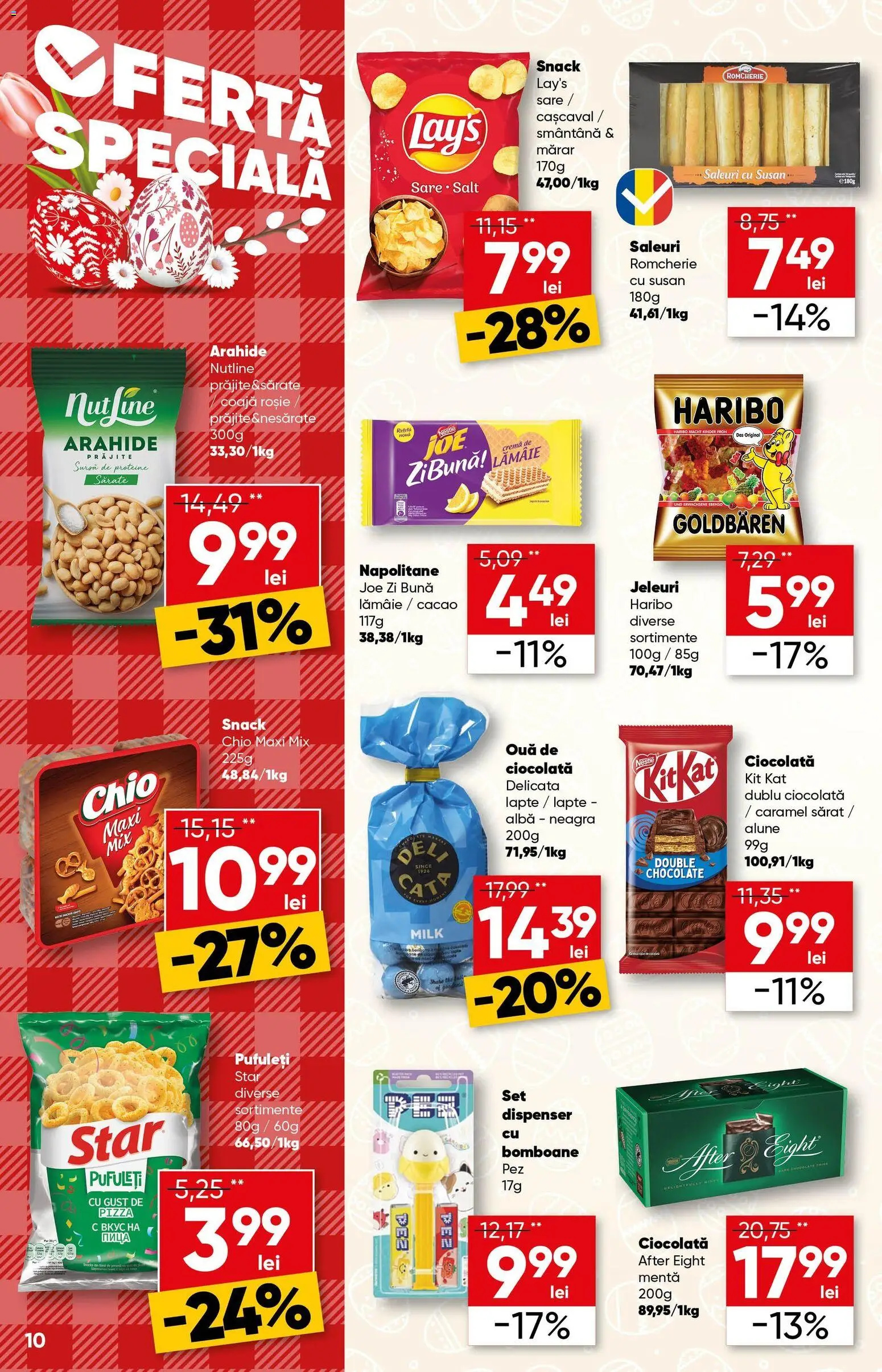 Noul catalog Profi – valabil de la 01.04.2026 | Pagină: 10 | Produse: Masaüstü kılıfı, Ouă, Ciocolată, Bomboane