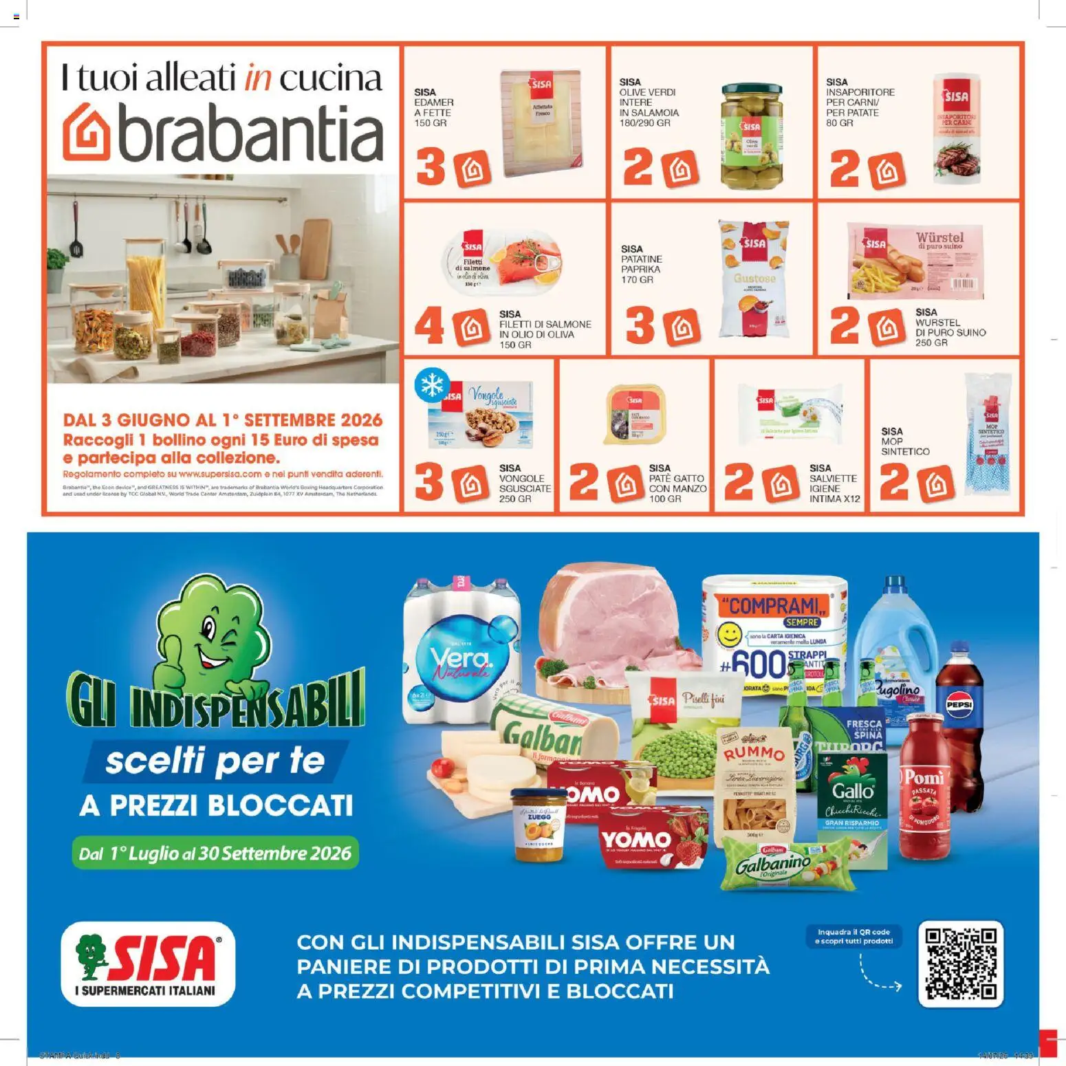 Volantino SISA del 30/07/2026 | Pagina: 8 | Prodotti: Carta igienica, Salmone, Tè, Patate