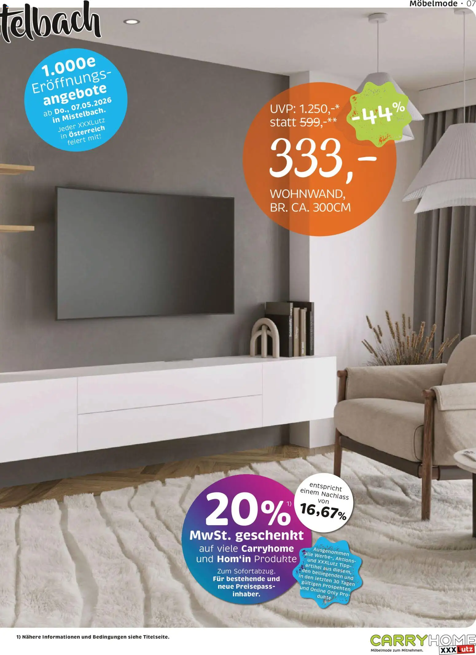 XXXLutz Carry Home gültig ab 05.05.2026 | Seite: 7