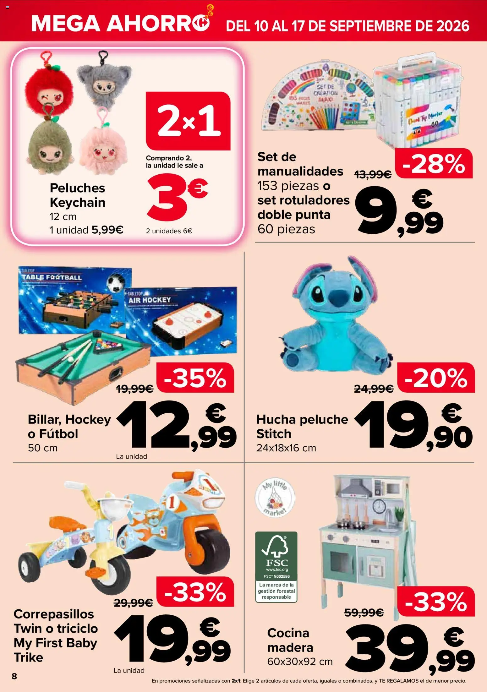 Carrefour Mega Ahorro │ válido desde el 10/09/2026 | Página: 8 | Productos: Té, Cocina, Peluches