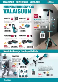 Makita-mainoslehti voimassa 02/10/2026 alkaen | Sivu: 10 | Tuotteet: USB, Monitoimikone, Video