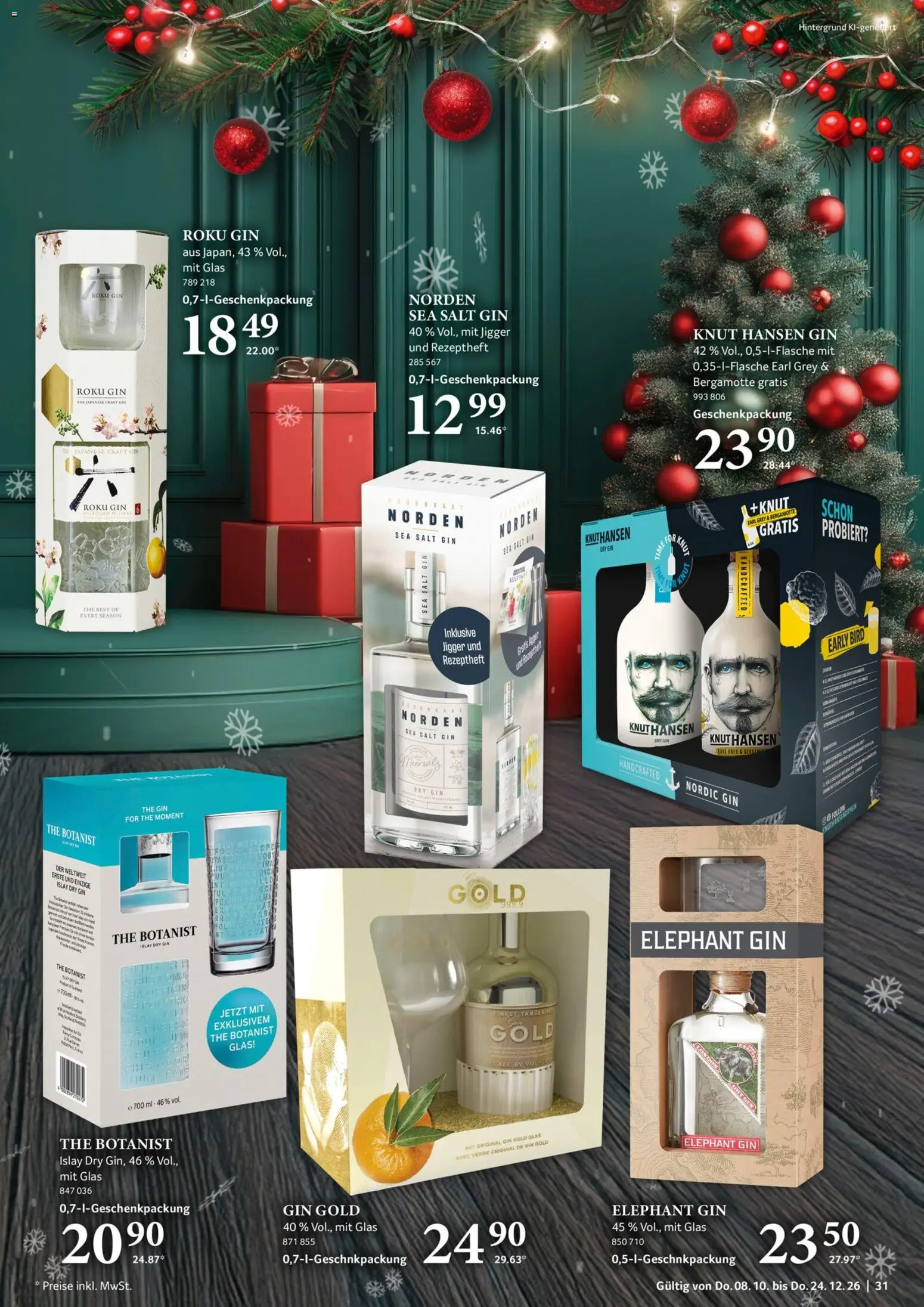 Selgros Feine Geschenke – gültig ab 08.10.2026 | Seite: 31 | Produkte: Gin