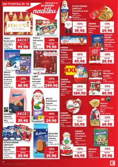 Náhled letáku MILKA Plněné čokoládové bonbóny, různé druhy, 82 g/86 g, (=100 g 60,86/58,03) od 29.10.2026 | Strana: 38