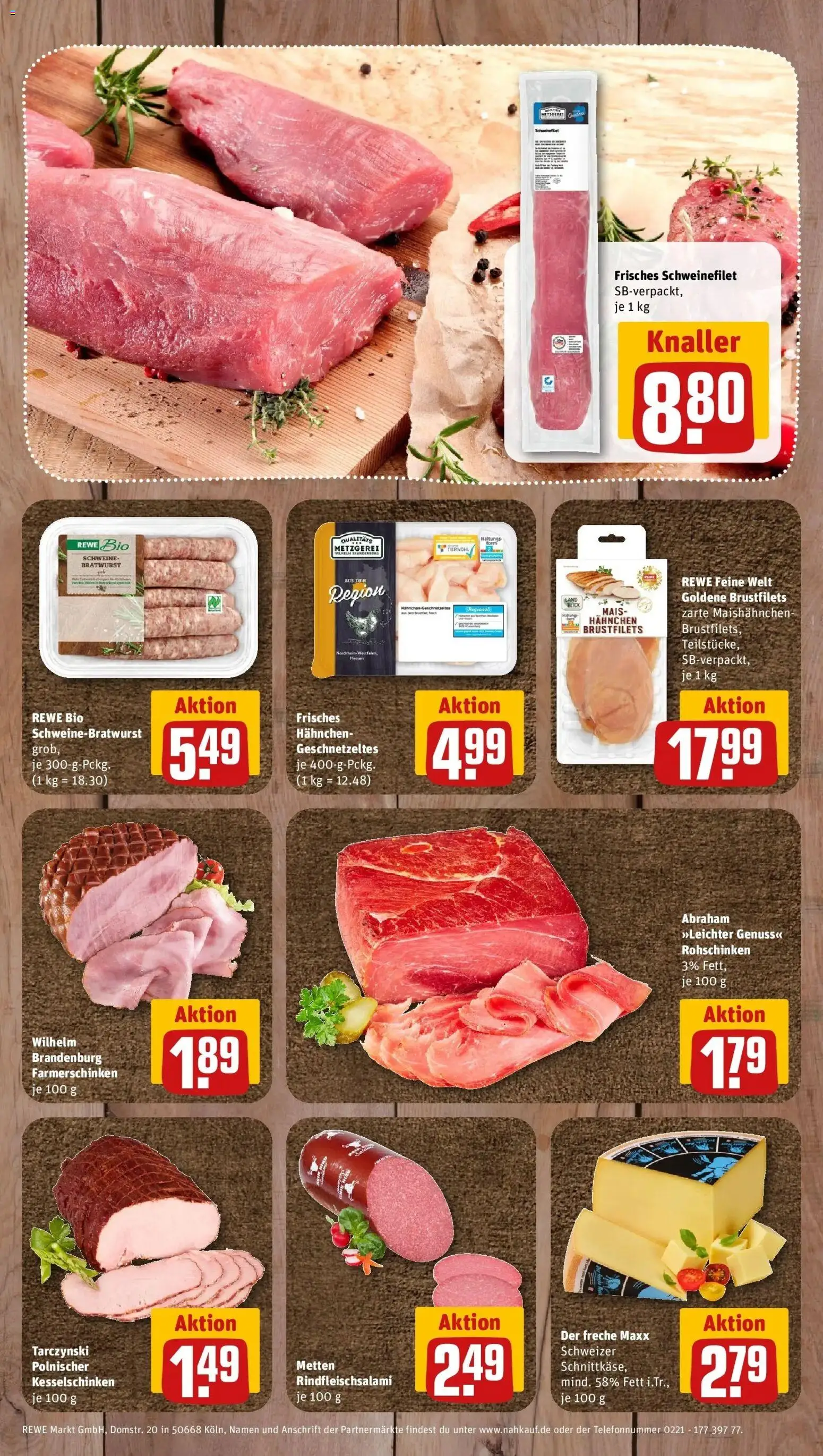 REWE Prospekt ab 10.08.2026 zum Blättern » Angebote | Seite: 8 | Produkte: Mais, Hahnchen, Bratwurst, Schweinefilet