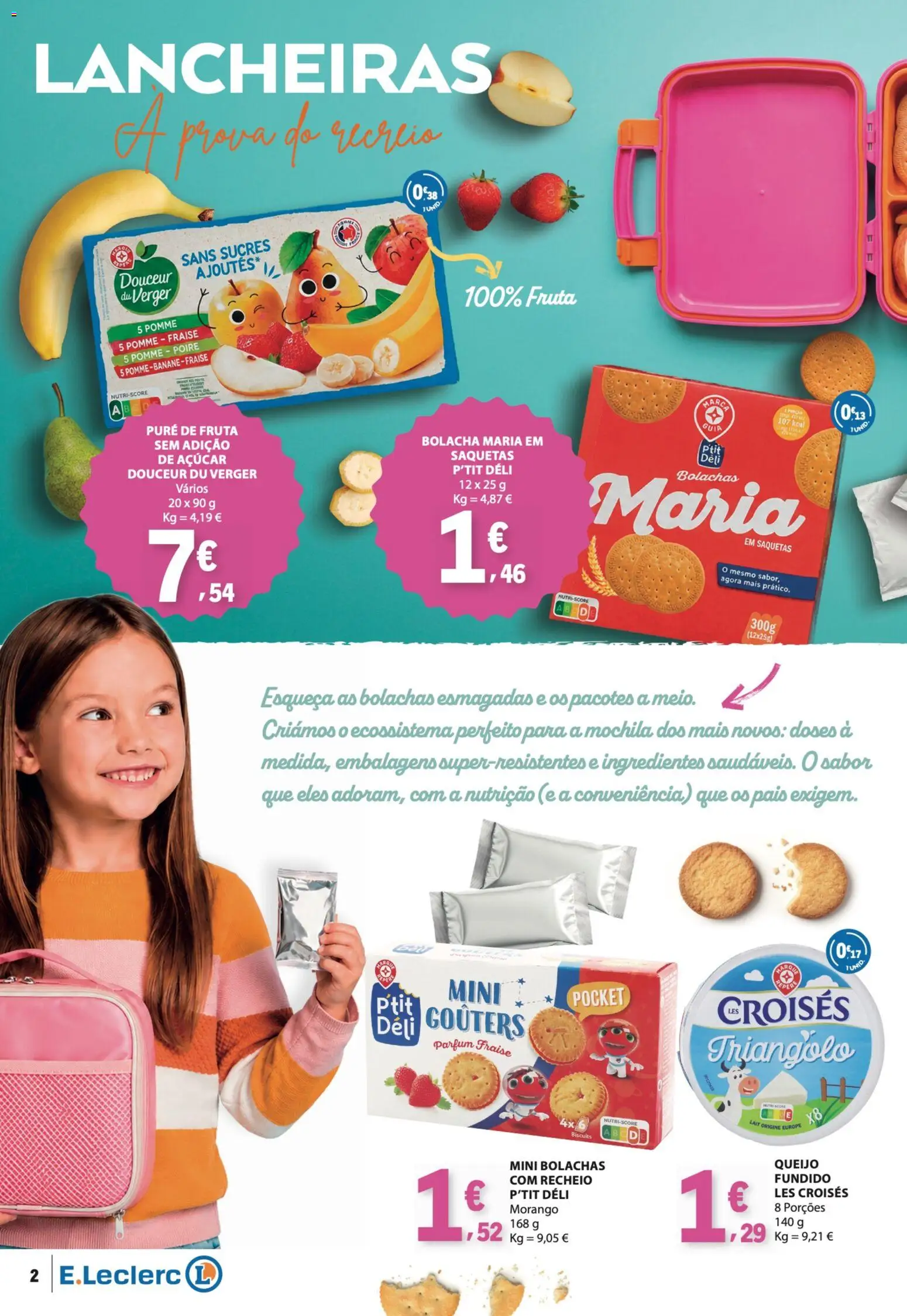 E.Leclerc - Folheto da Nossa Marca │ válido de 01/09/2026 | Página: 2 | Produtos: Mochila, Ingredientes, Saquetas, Açúcar