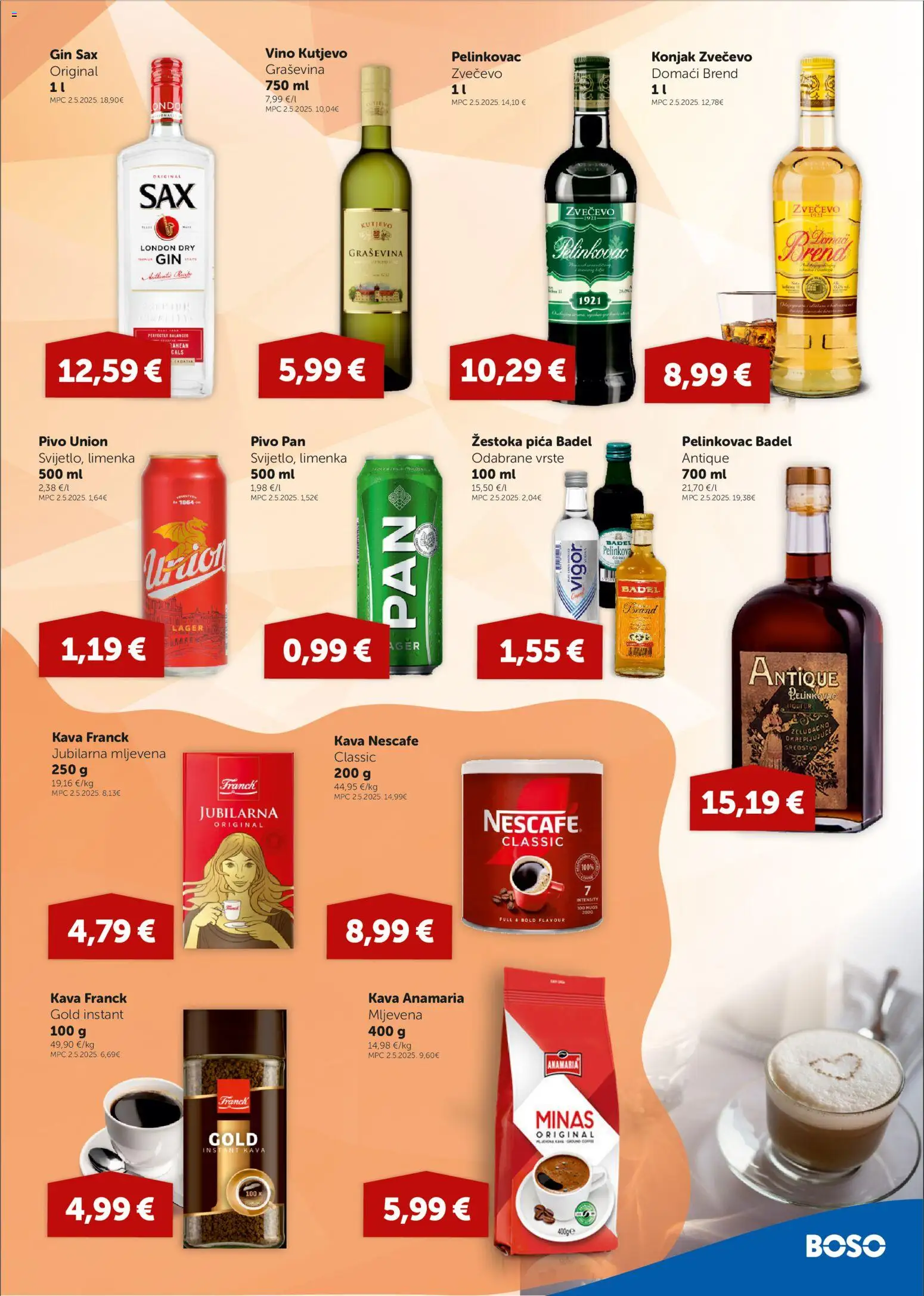Boso katalog | vrijedi od 07.05.2026 | Stranica: 13 | Proizvodi: Pica, Gin, Pivo, Pan