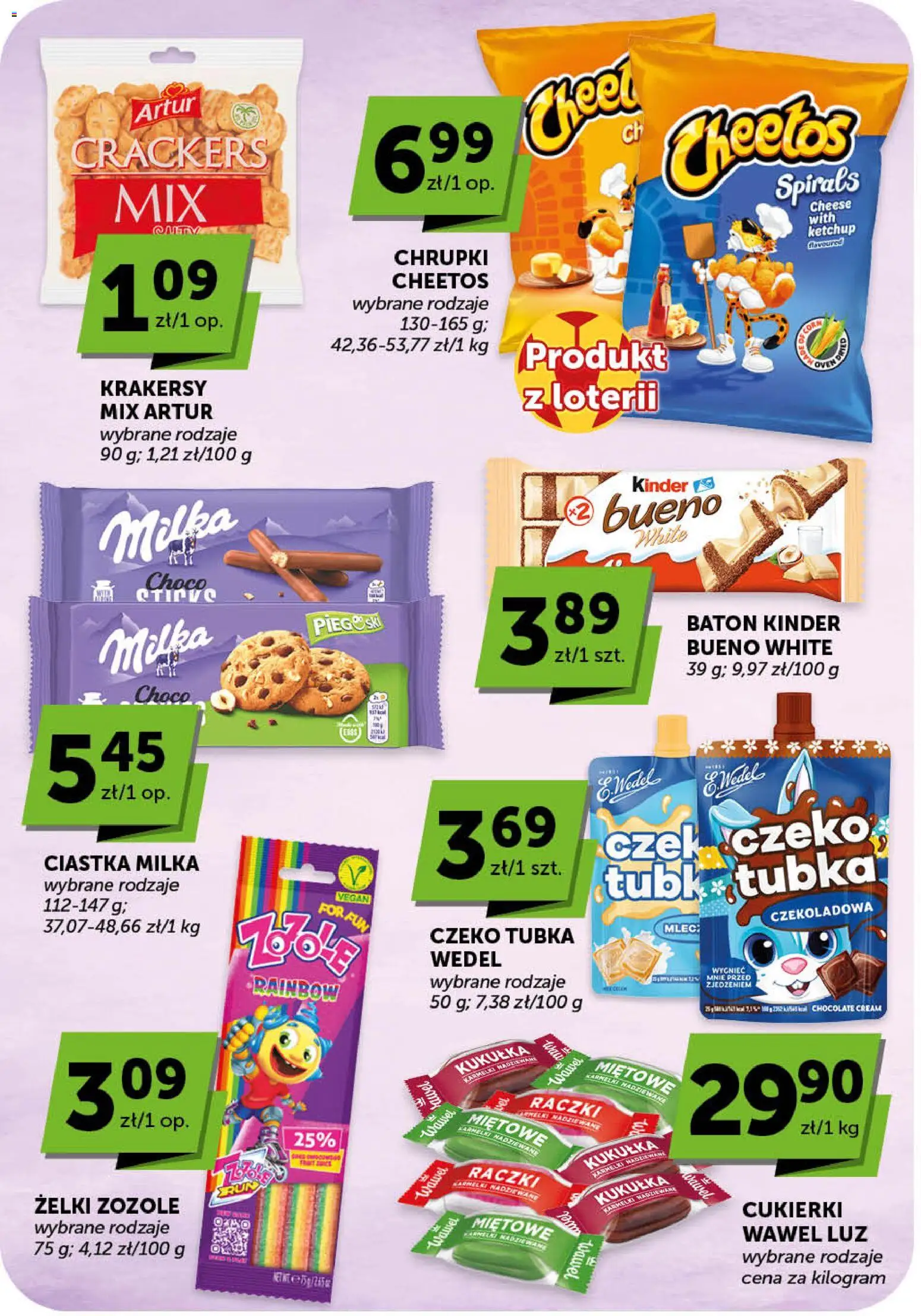 Groszek gazetka - Minimarket od 02.07.2026 | Strona: 22 | Produkty: Czekoladowa, Milka, Krakersy, Ciastka