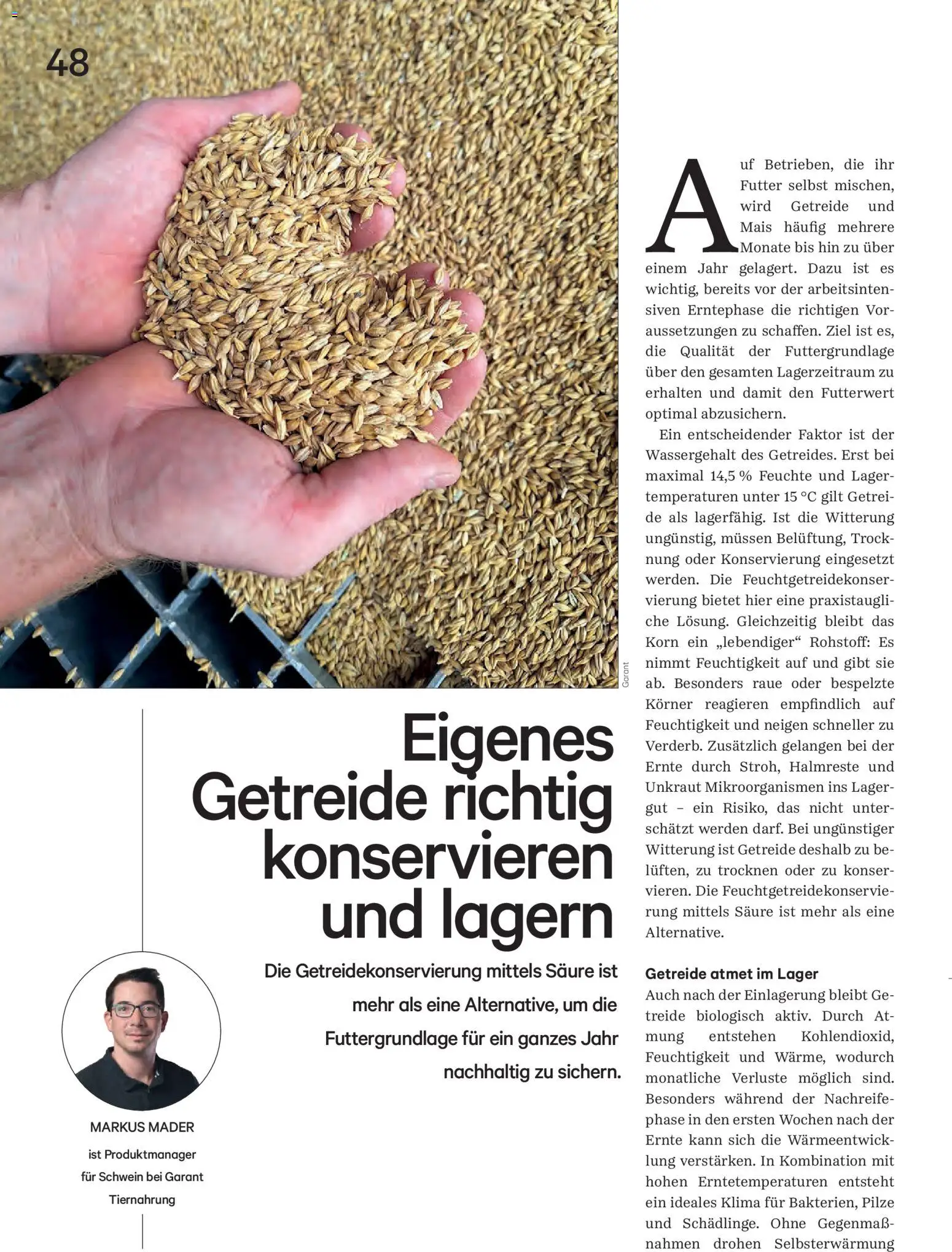 Lagerhaus Unser Land Juli - August 2026 gültig ab 01.07.2026 | Seite: 48 | Produkte: Getreide