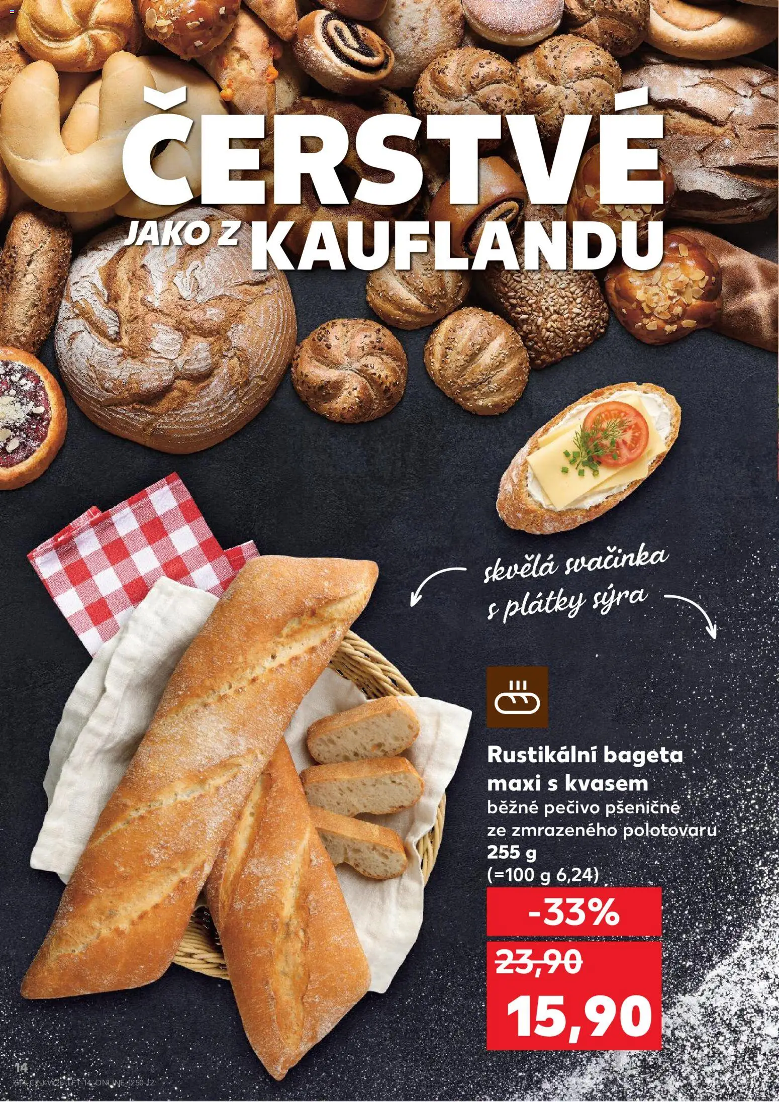 Kaufland leták - Chomutov od 17.06.2026 | Strana: 14 | Produkty: Pečivo, Bageta
