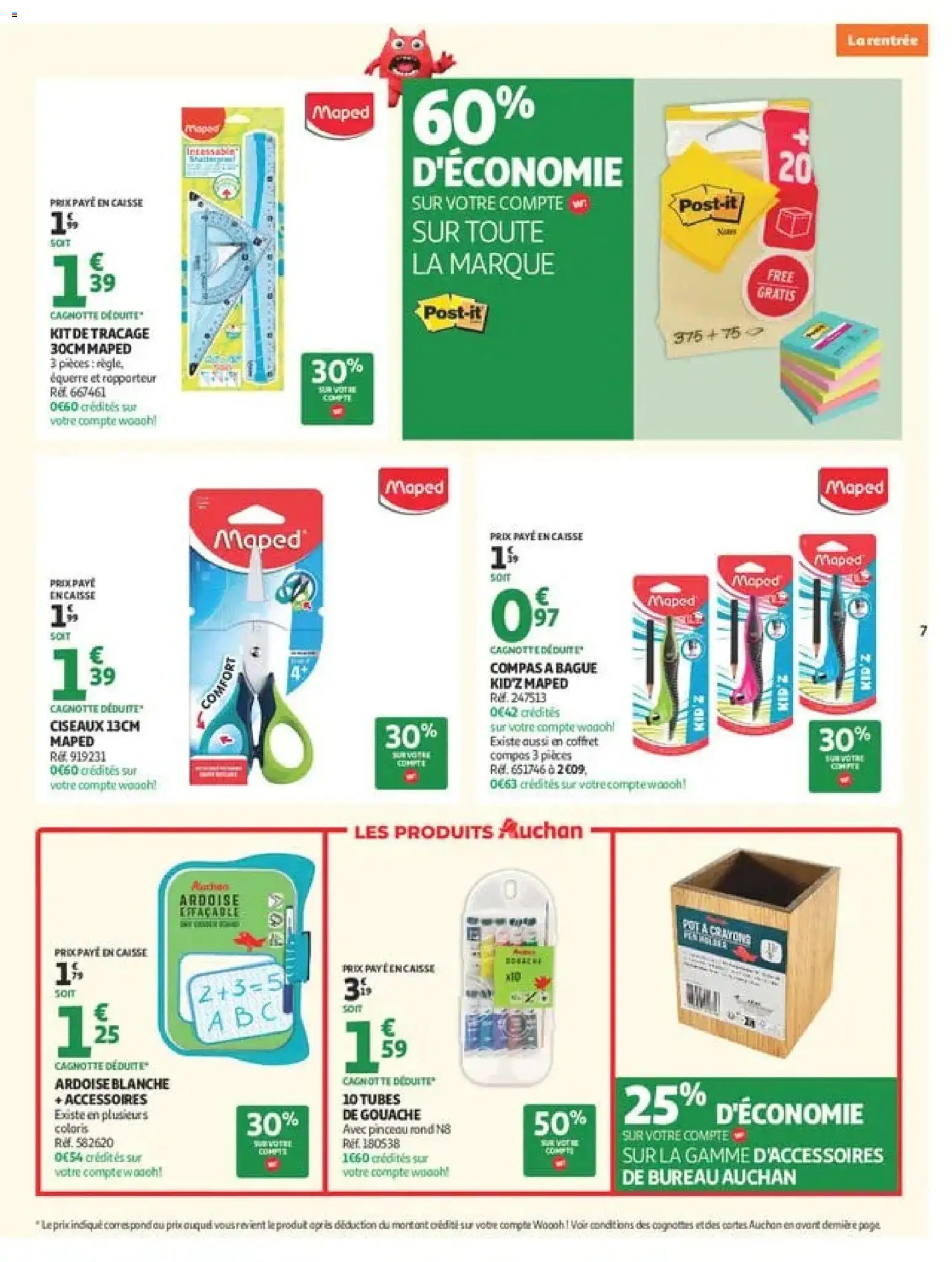 {H1} | Page: 7 | Produits: Règle, Pinceau, Bague, Ciseaux