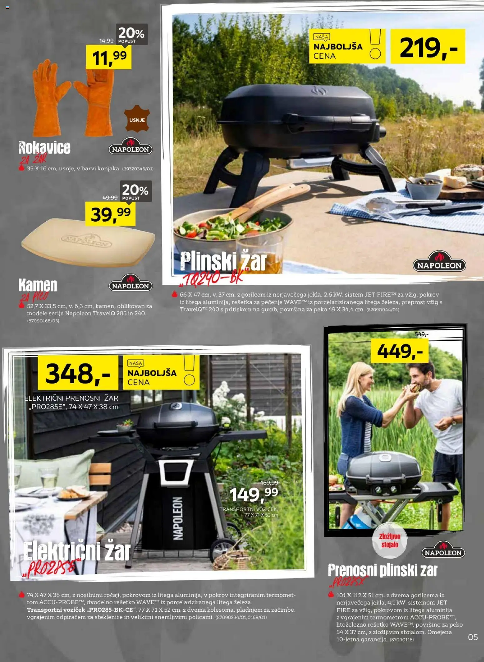 Novi XXXL Lesnina katalog ponudbe – veljaven od 06.07.2026 | Stran: 5 | Izdelki: Plinski žar, Zar, Transportni voziček, Voziček
