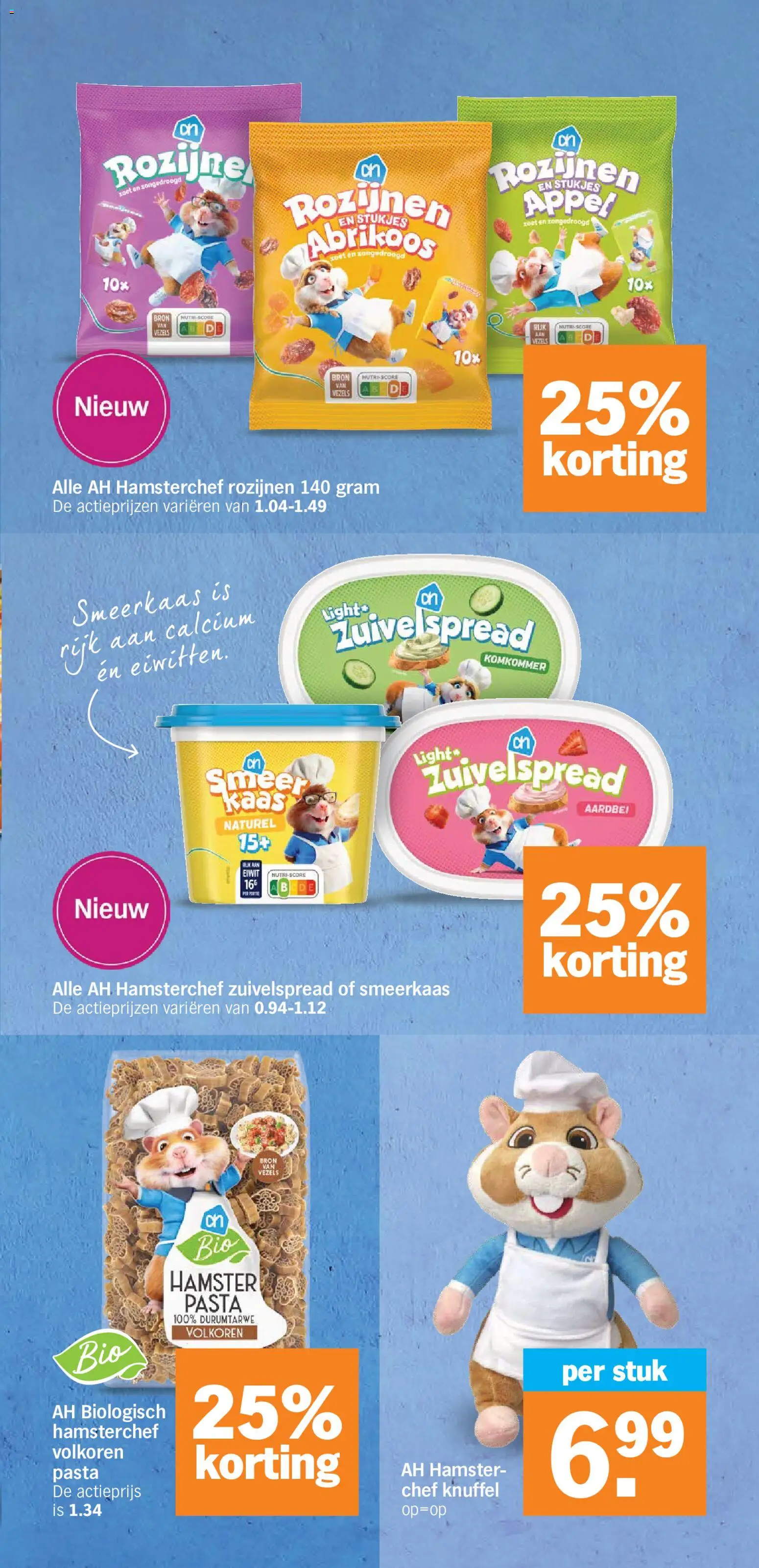 {H1} | Pagina: 16 | Producten: Komkommer, Pasta, Rozijnen, Aardbei