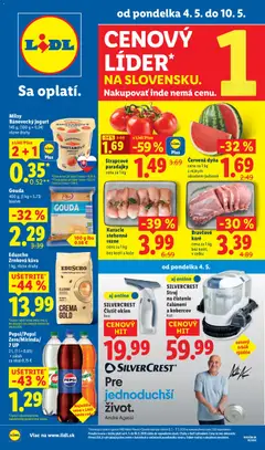 Lidl leták platný od 04.05.2026