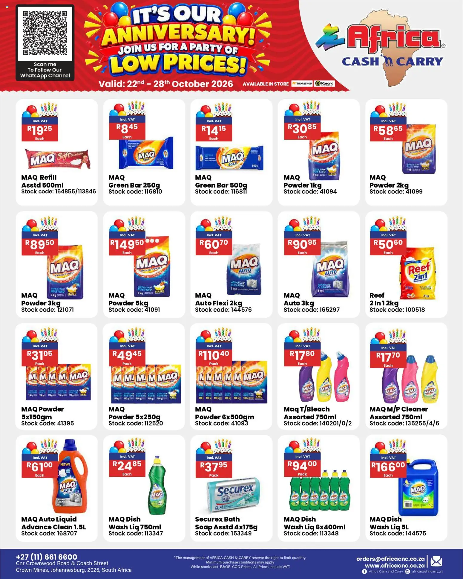 New Africa Cash & Carry catalogue – valid from 22/10/2026 | Page: 129