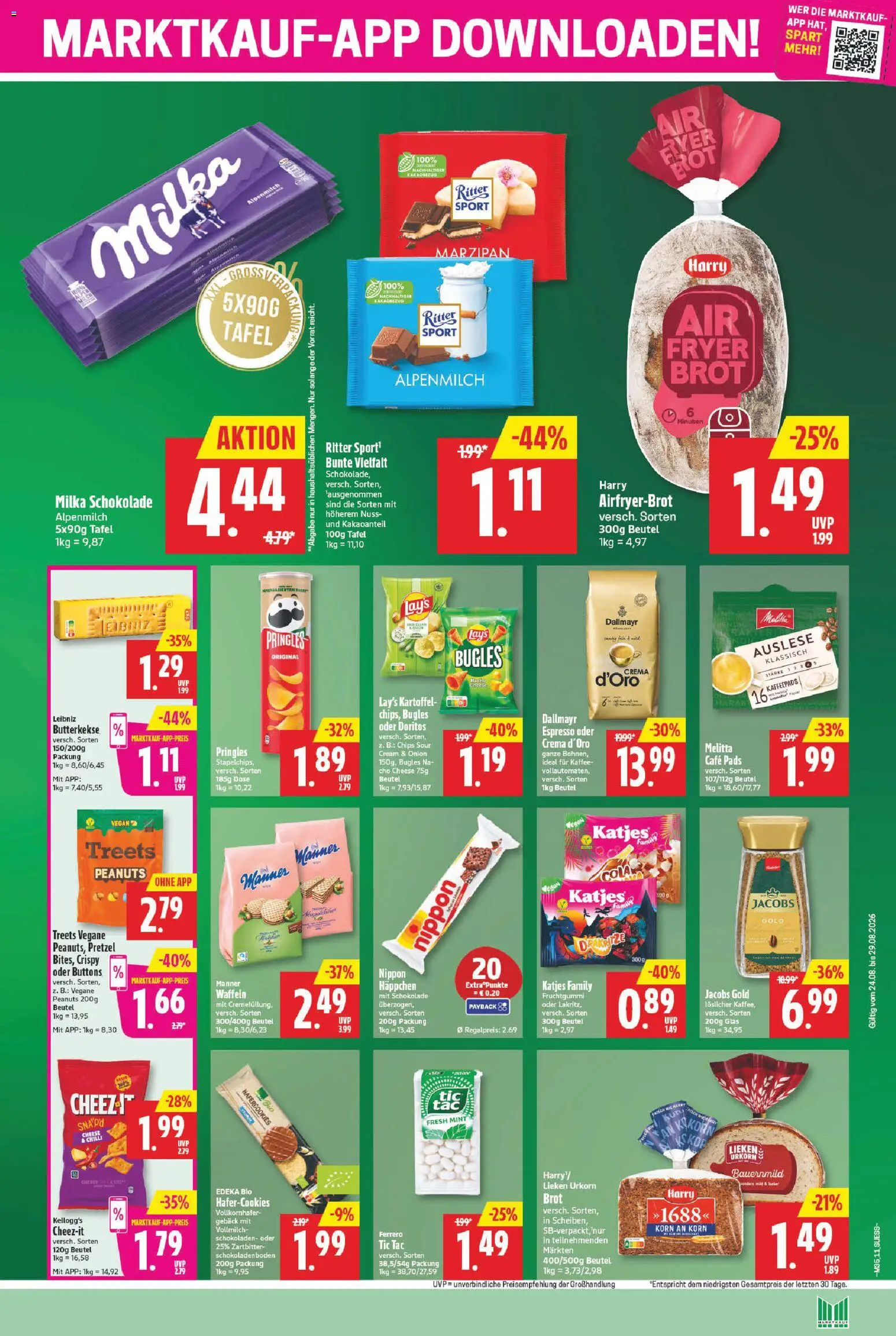 Marktkauf Prospekt – gültig ab 24.08.2026 | Seite: 13 | Produkte: Milka schokolade, Katjes, Milka, Dallmayr