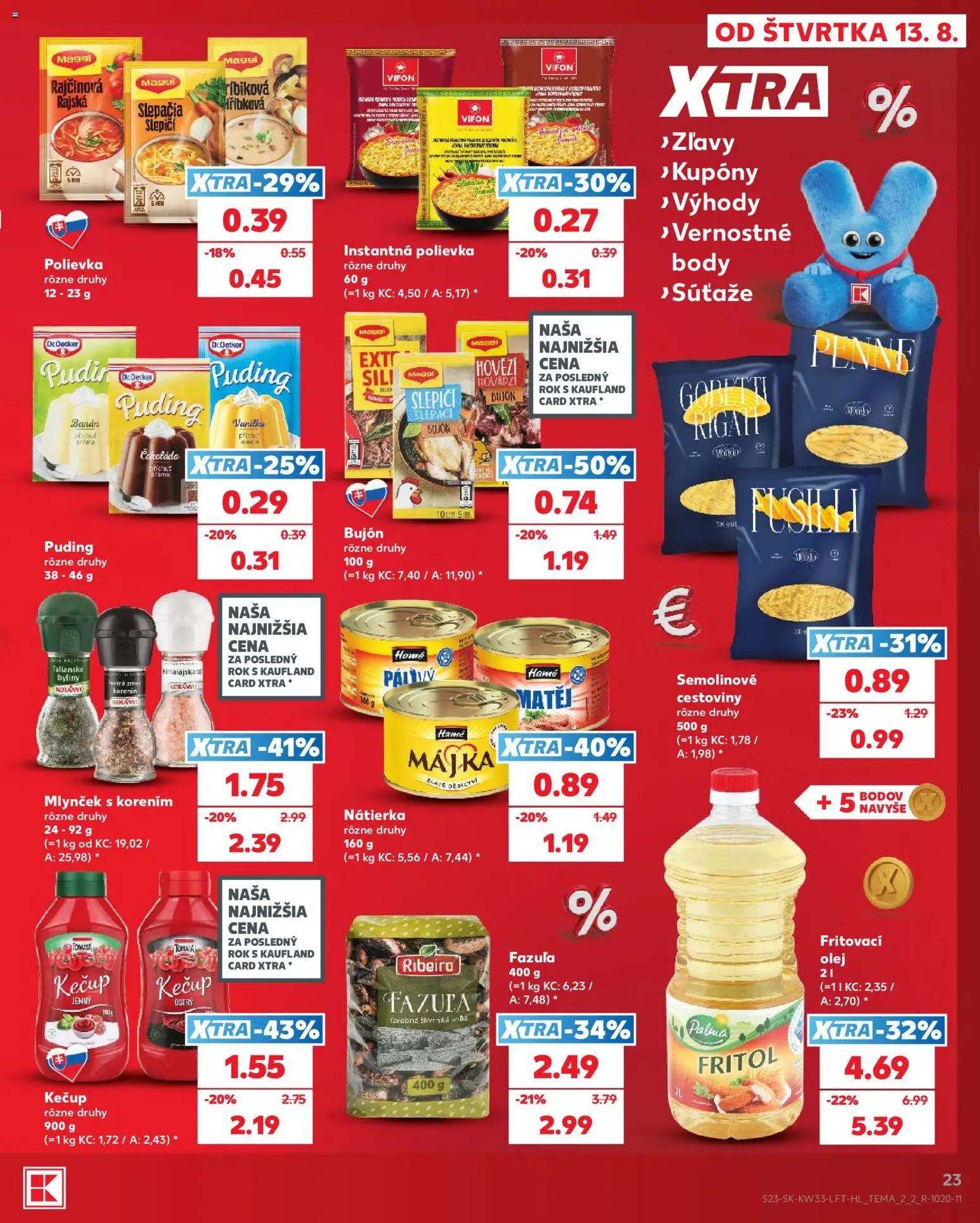 Nové Kaufland akcie – leták je platný od 13.08.2026 | Strana: 23