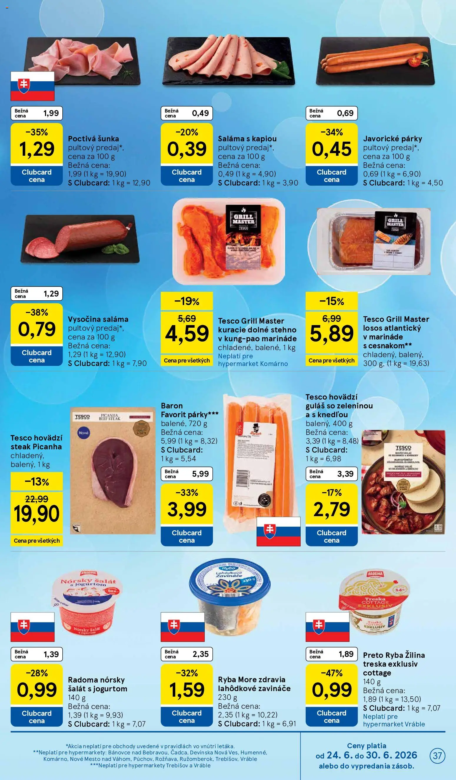 Nové Tesco akcie – leták je platný od 24.06.2026 | Strana: 37
