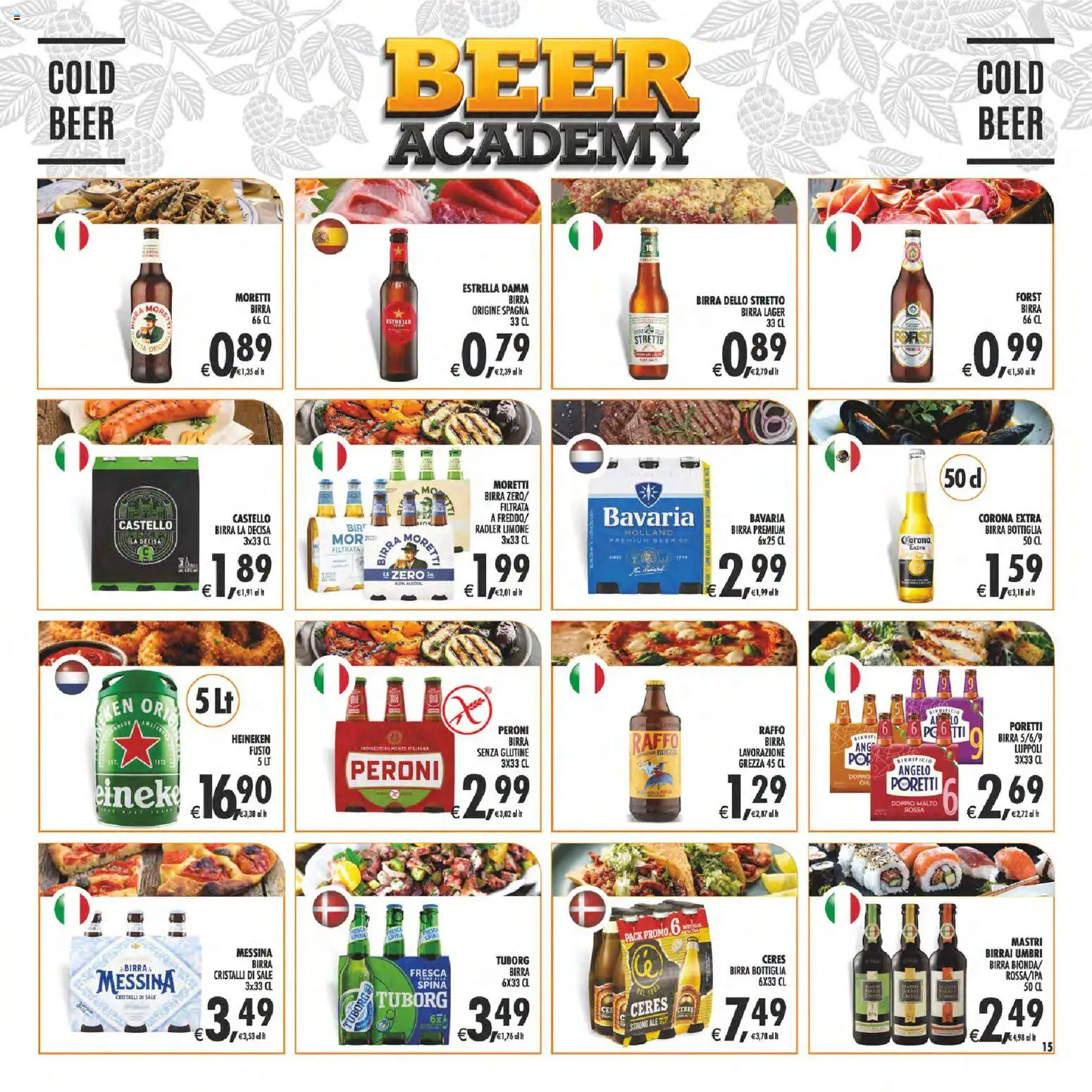 Volantino Decò del 11/08/2026 | Pagina: 15 | Prodotti: Birra, Birra Moretti, Ceres, Bottiglia